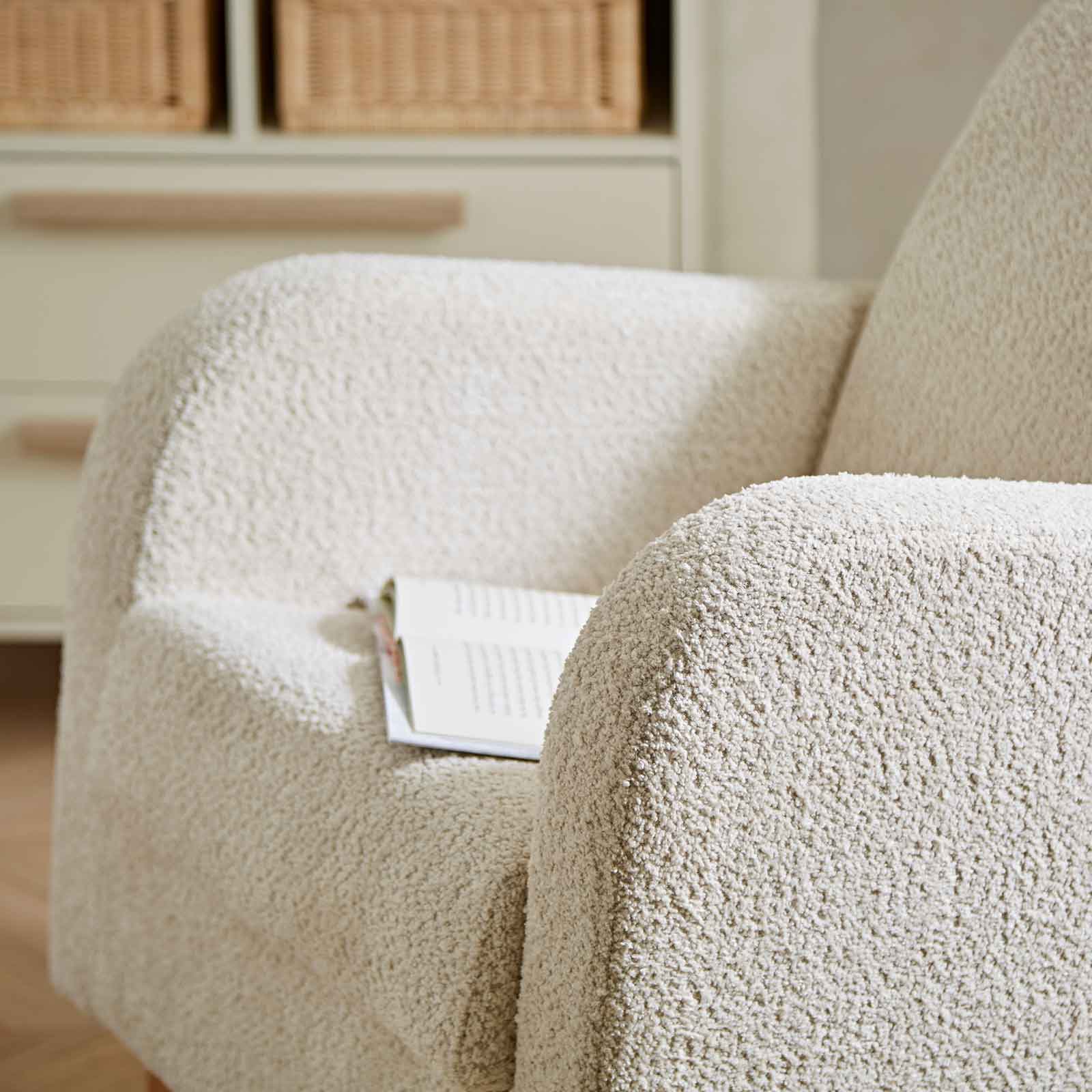 Silver Cross nursing chairs CuddleCo Etta Nursing Chair - Boucle Mushroom FRN/CUD/152462