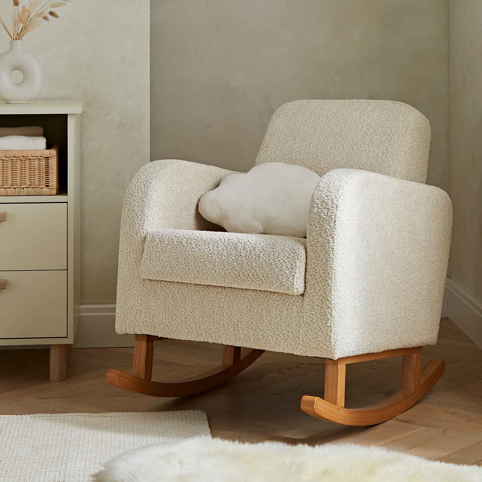Silver Cross nursing chairs CuddleCo Etta Nursing Chair - Boucle Mushroom FRN/CUD/152462
