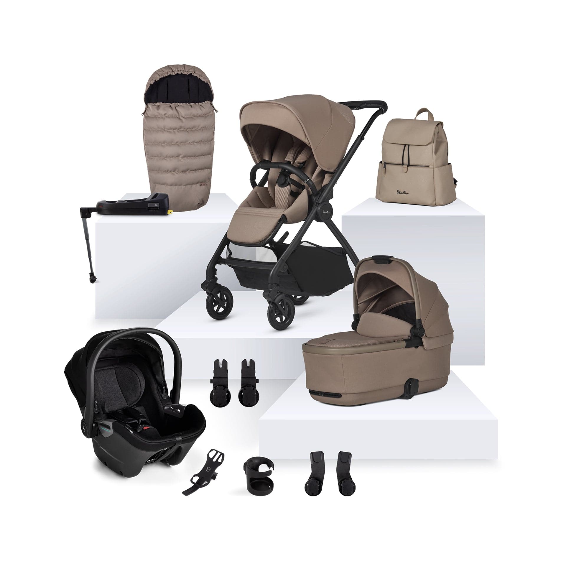 Silver Cross Travel Systems Silver Cross Dune 2 Ultimate Bundle - Mocha IDD-MO1