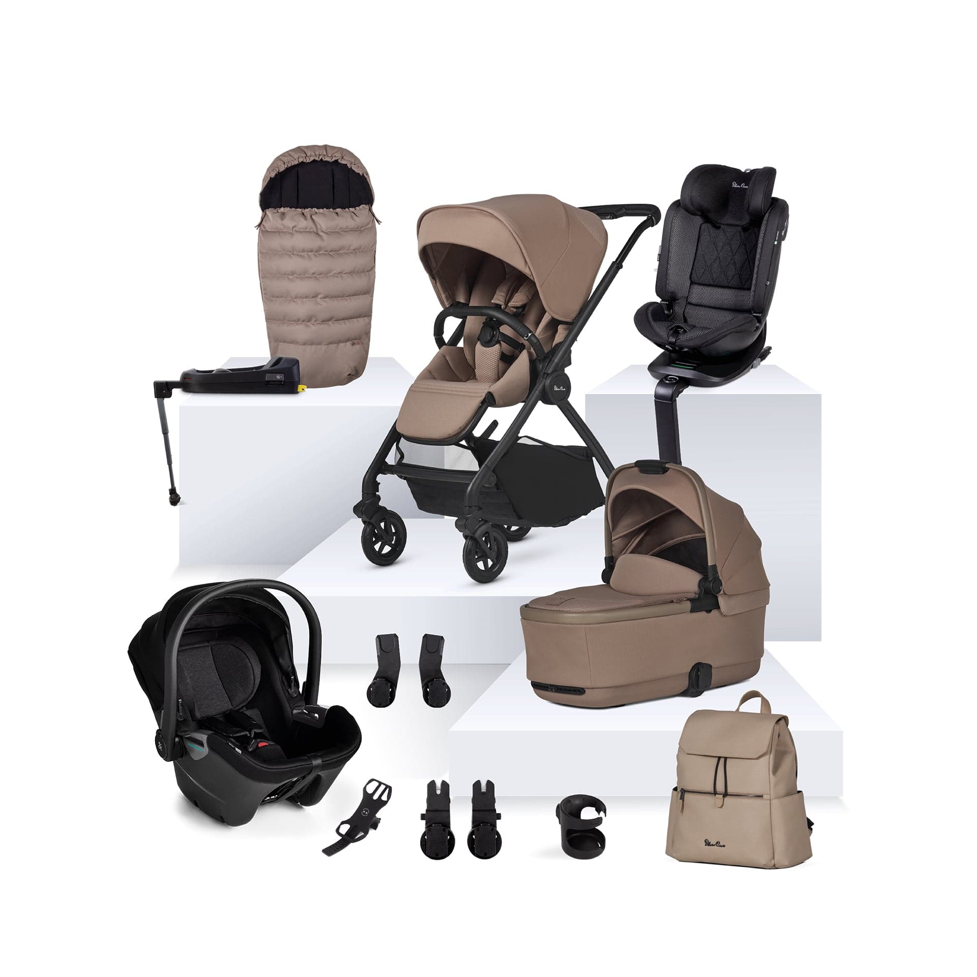 Silver Cross Travel Systems Silver Cross Dune 2 Ultimate Motion Bundle - Mocha IDD-MO2
