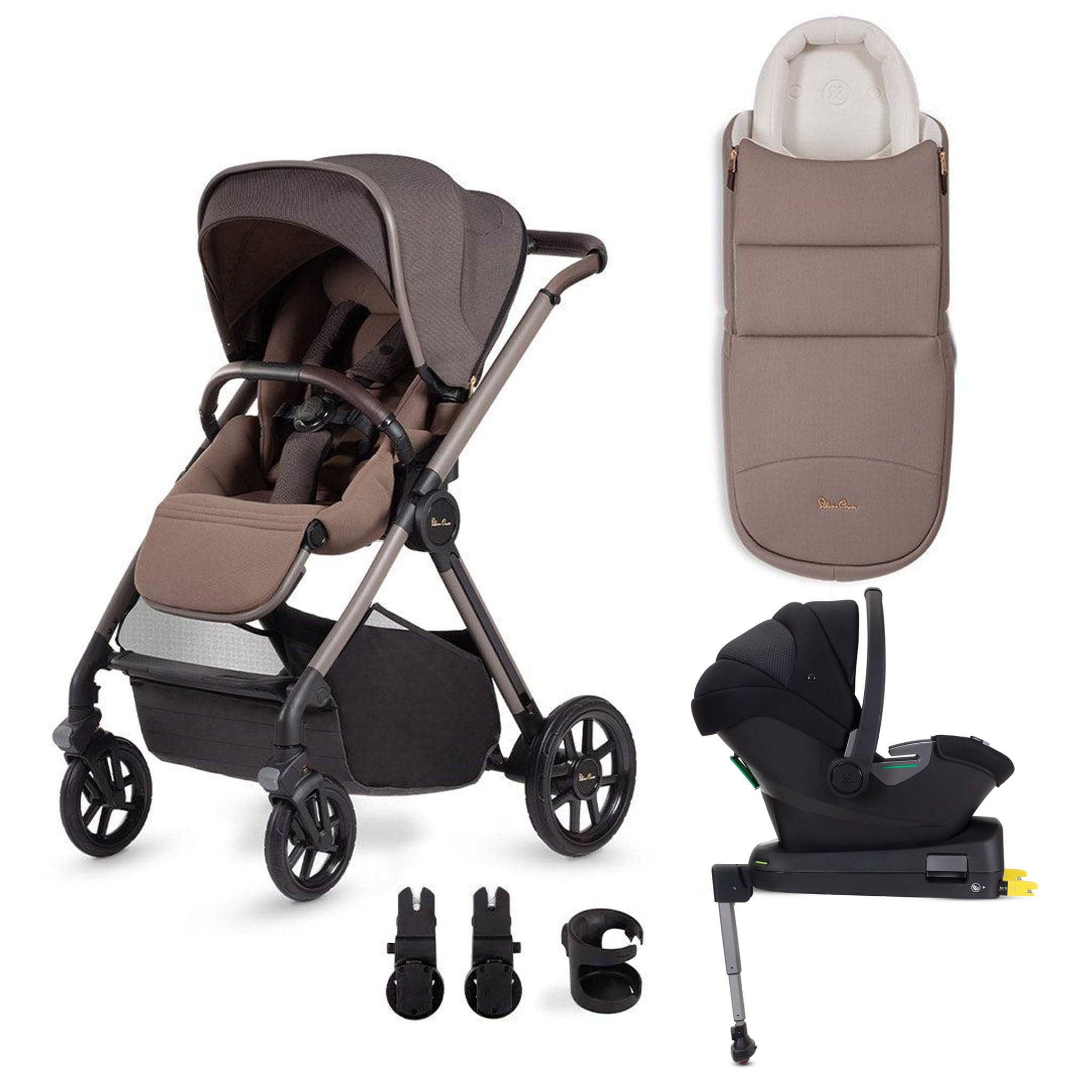 Silver Cross travel systems Silver Cross Reef + Travel Pack with Newborn Pod - Earth KTRT.EA2