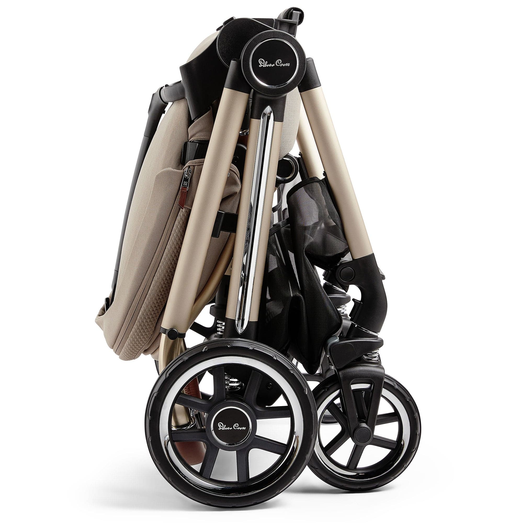 Silver Cross travel systems Silver Cross Reef + Travel Pack with First Bed Folding Carrycot - Stone KTRT.ST4