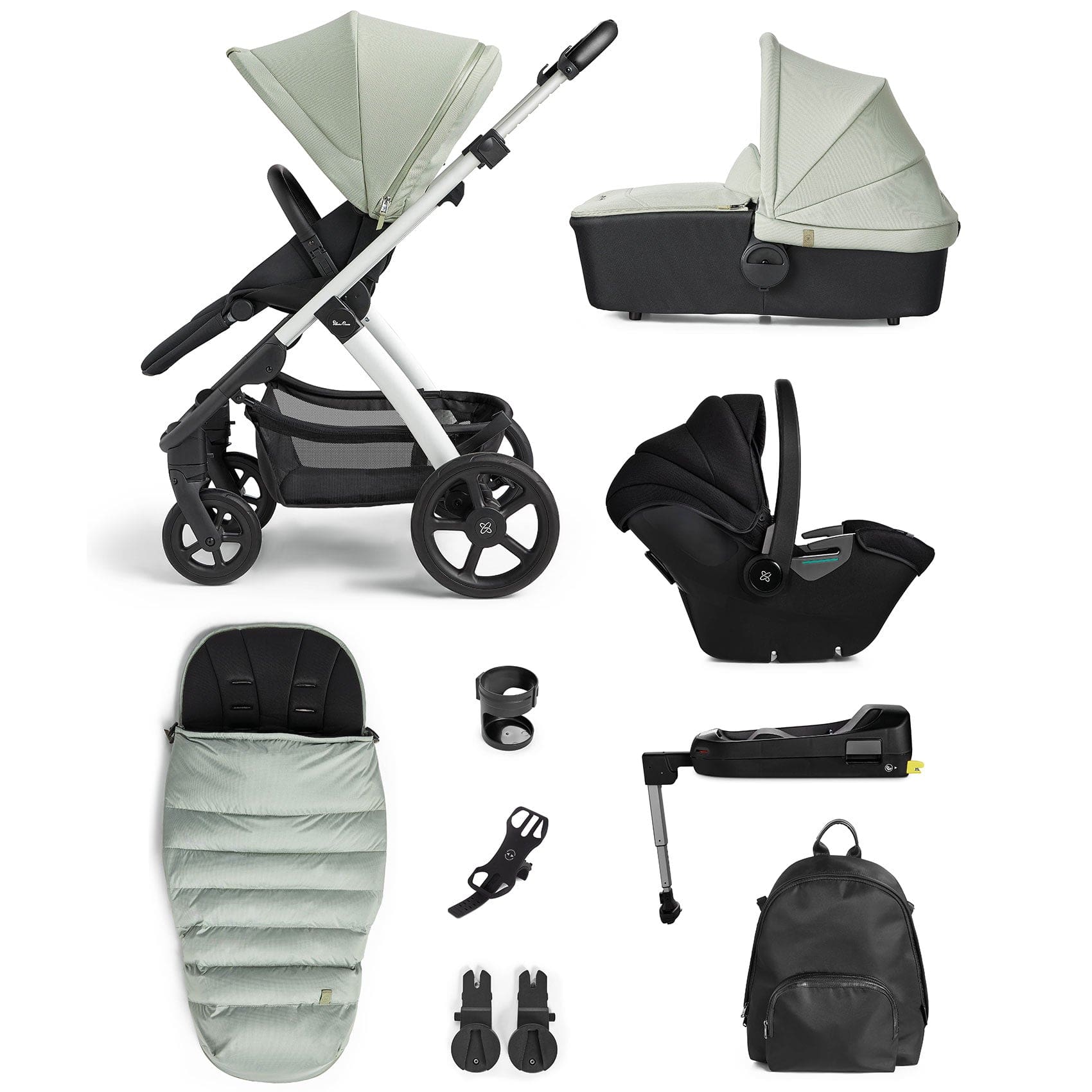 Silver Cross travel systems Silver Cross Tide 3 in 1 Travel System - Sage KTTB.SA-1