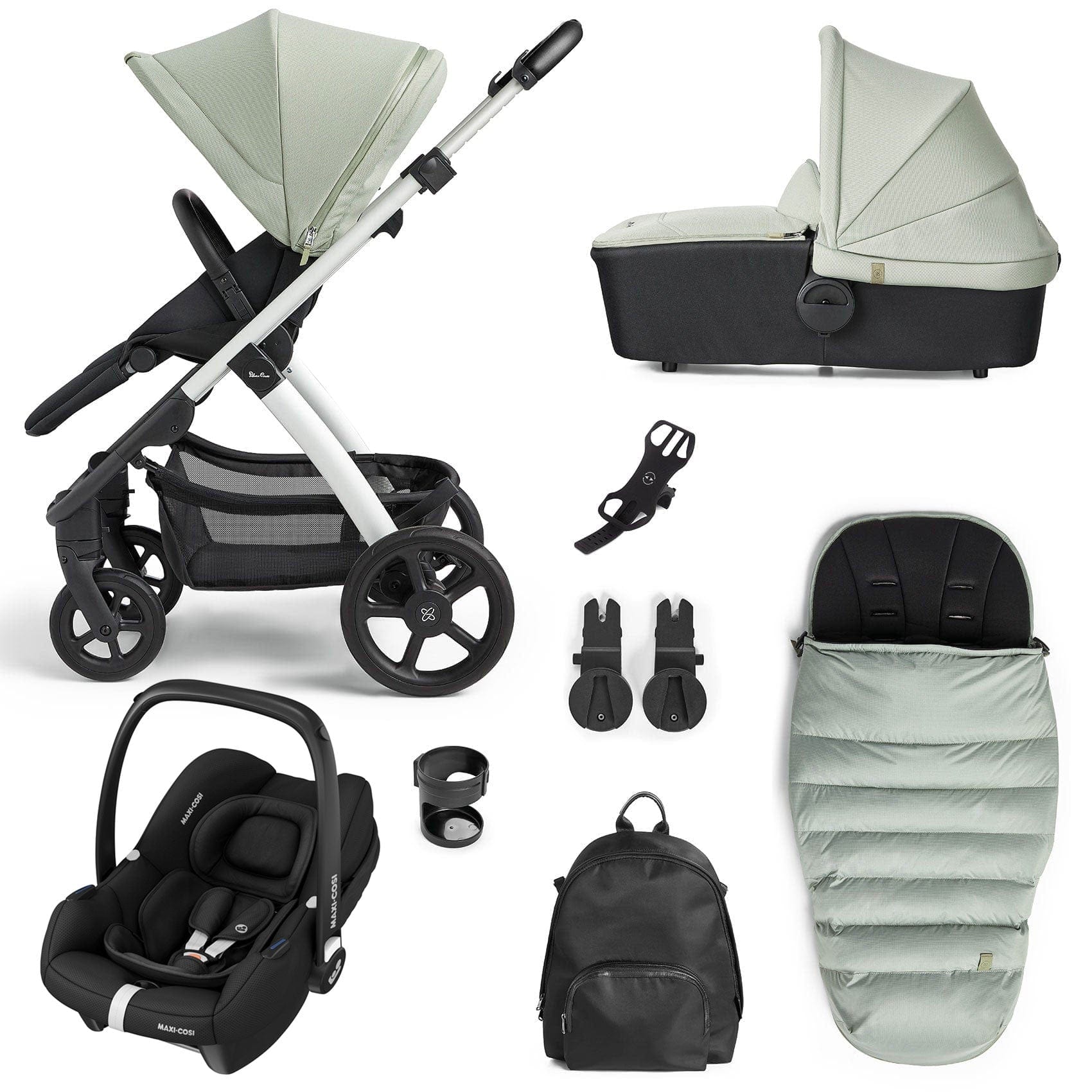 Silver Cross travel systems Silver Cross Tide 3 in 1 Cabriofix Travel System - Sage KTTB.SA-2