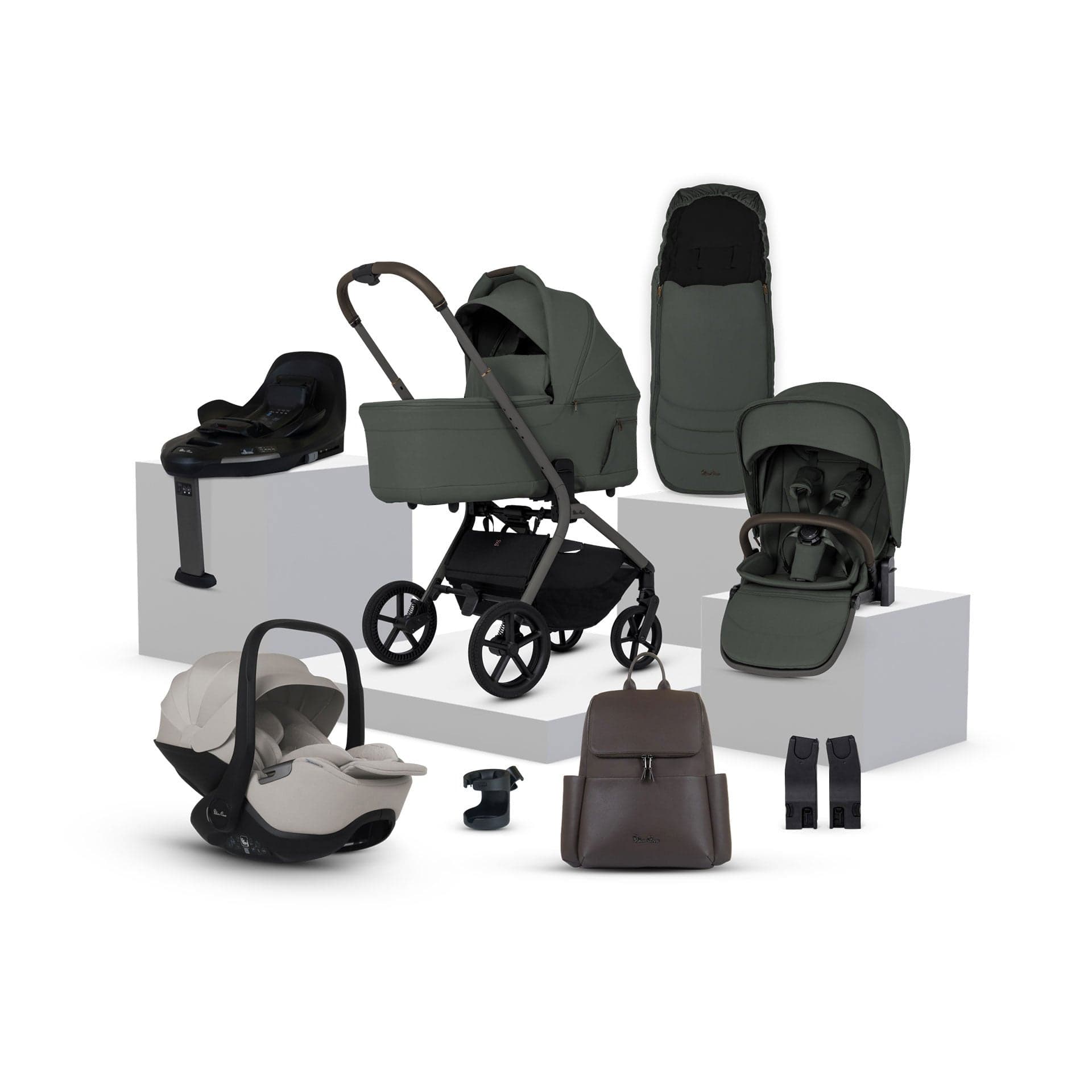 Silver Cross travel systems Silver Cross Breez Ultimate 360 Bundle - Pewter IBU.PW1-2