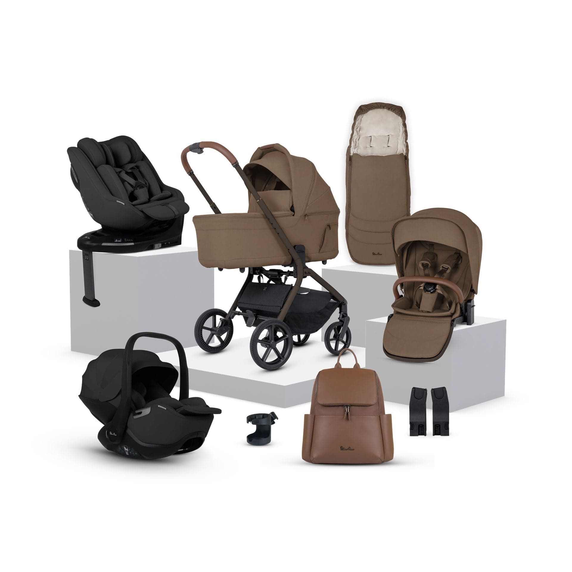 Silver Cross travel systems Silver Cross Breez Ultimate Family 360 Bundle - Maple IBF.MP1-2