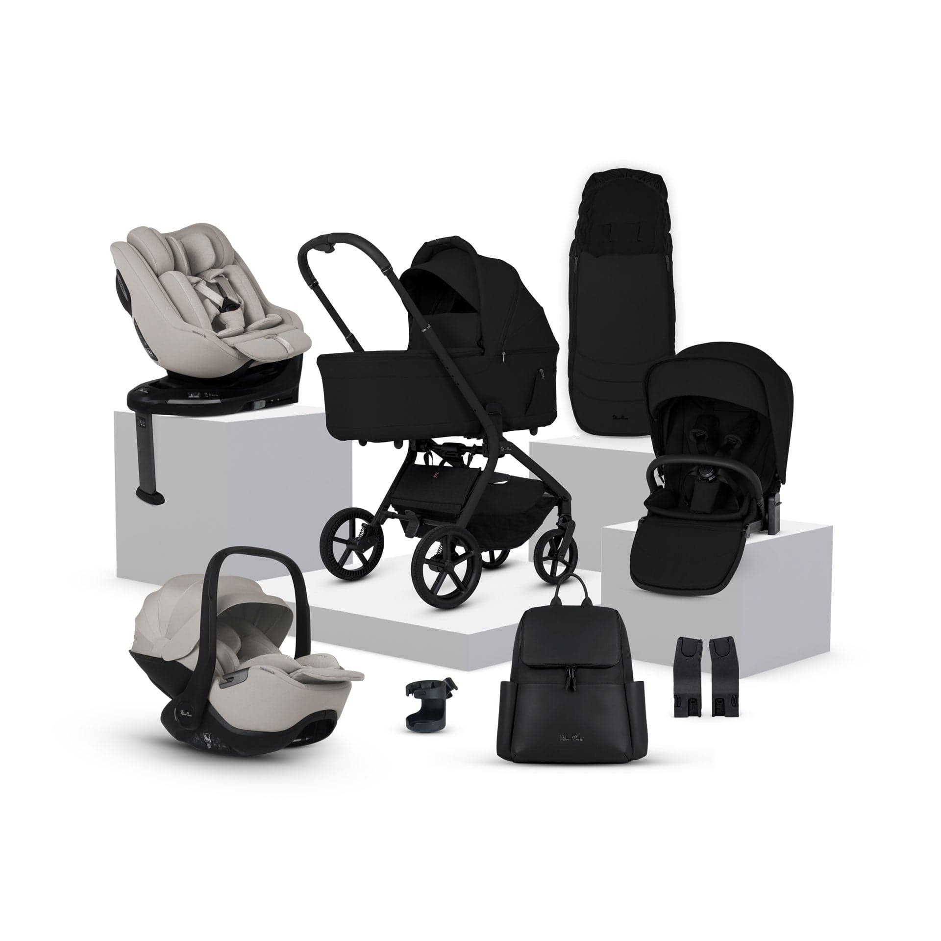 Silver Cross travel systems Silver Cross Breez Ultimate Family 360 Bundle - Onyx IBF.OX1-2