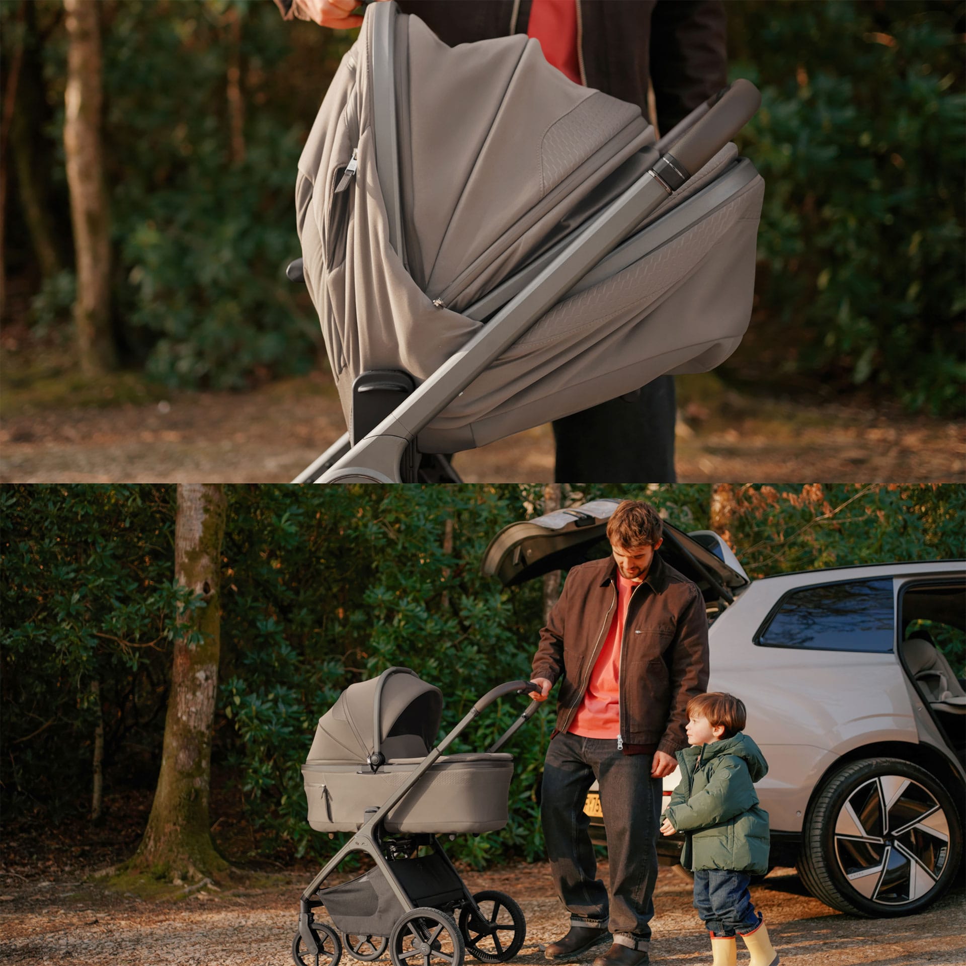 Silver Cross travel systems Silver Cross Cove Ultimate 360 Infant Carrier Bundle - Champagne
