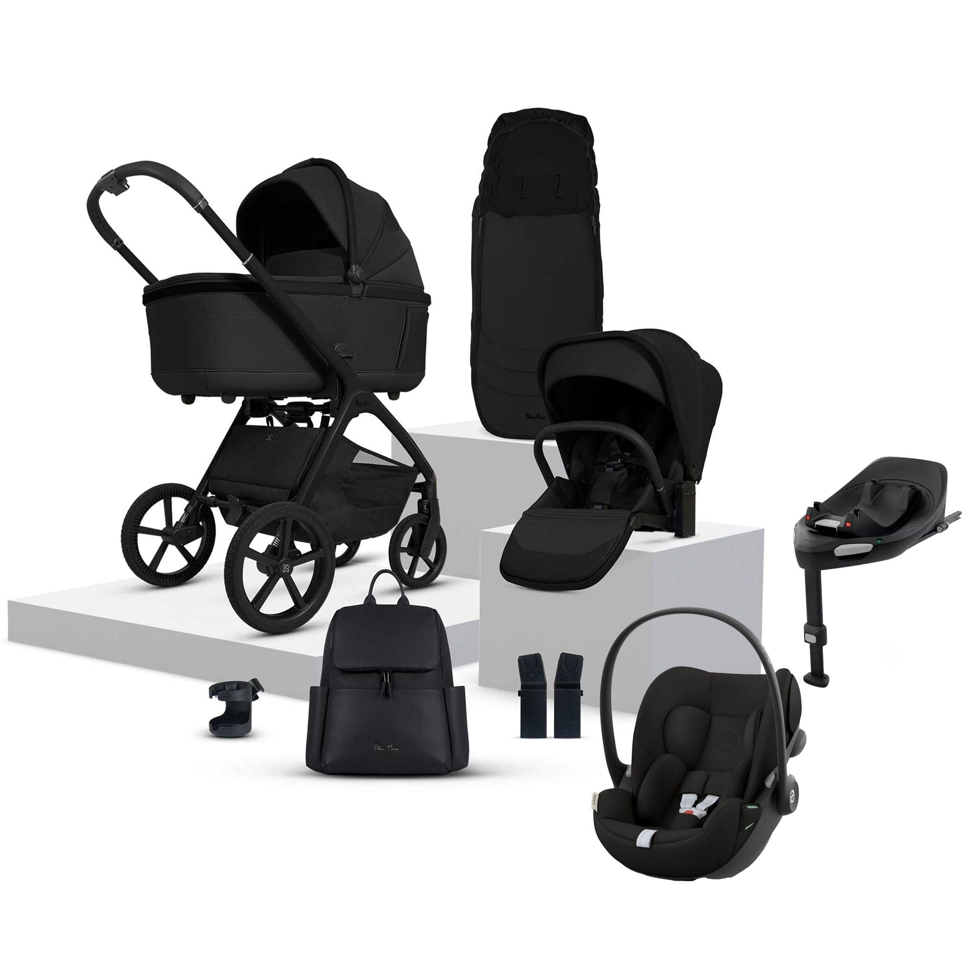 Silver Cross travel systems Silver Cross Cove Ultimate Cybex Travel System - Onyx 20109-OX-5