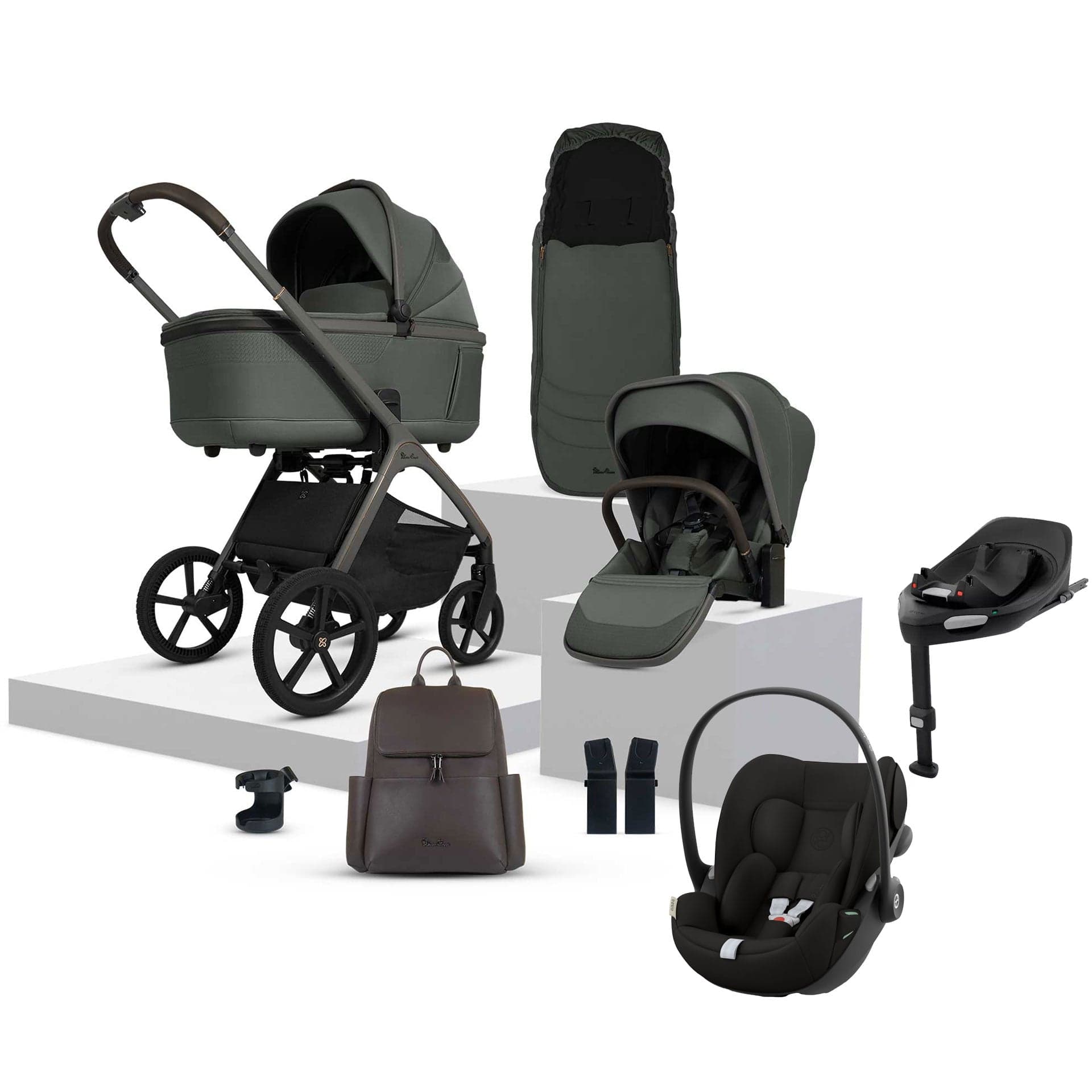 Silver Cross travel systems Silver Cross Cove Ultimate Cybex Travel System - Pewter 20110-PW-5