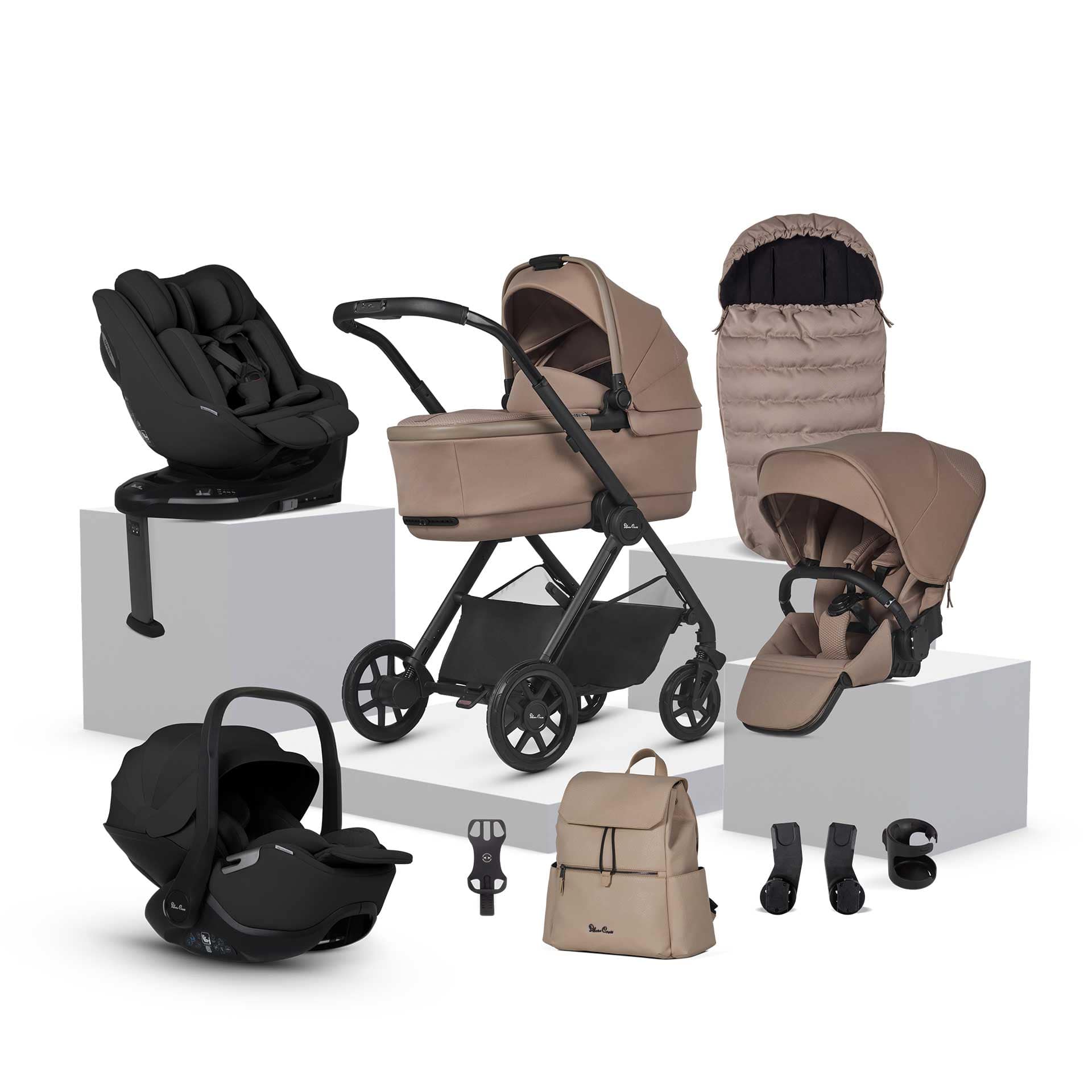 Silver Cross travel systems Silver Cross Reef 2 Ultimate Family 360 Bundle - Mocha IR2F.MOB