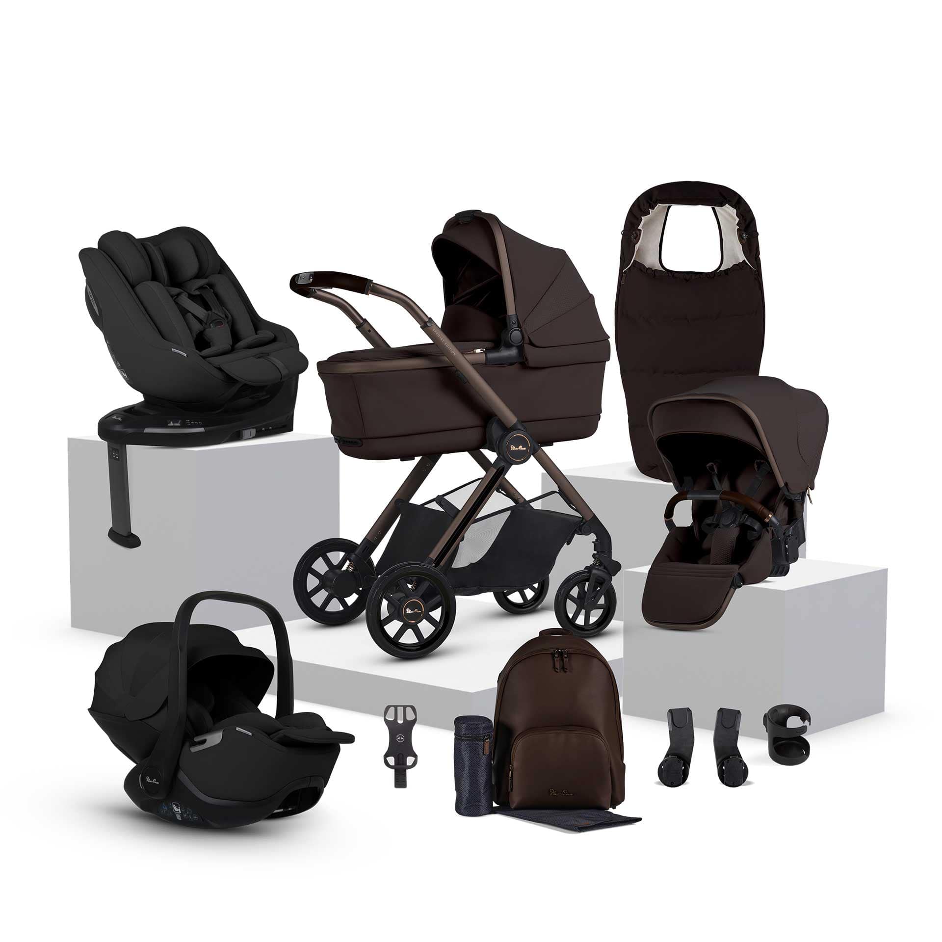 Silver Cross travel systems Silver Cross Reef Special Edition Ultimate Family 360 Bundle - Ganache ISEF.GNB