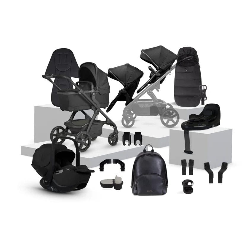 Silver Cross travel systems Silver Cross Wave 3 Growing Family Glide Travel System - Onyx 19141-GRF-DRM-ONX