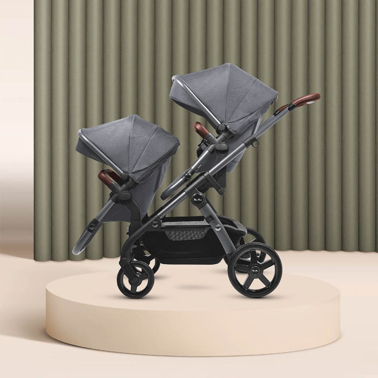 Silver Cross travel systems Silver Cross Wave 3 Twin Travel System - Lunar 19144-TWN-LUN
