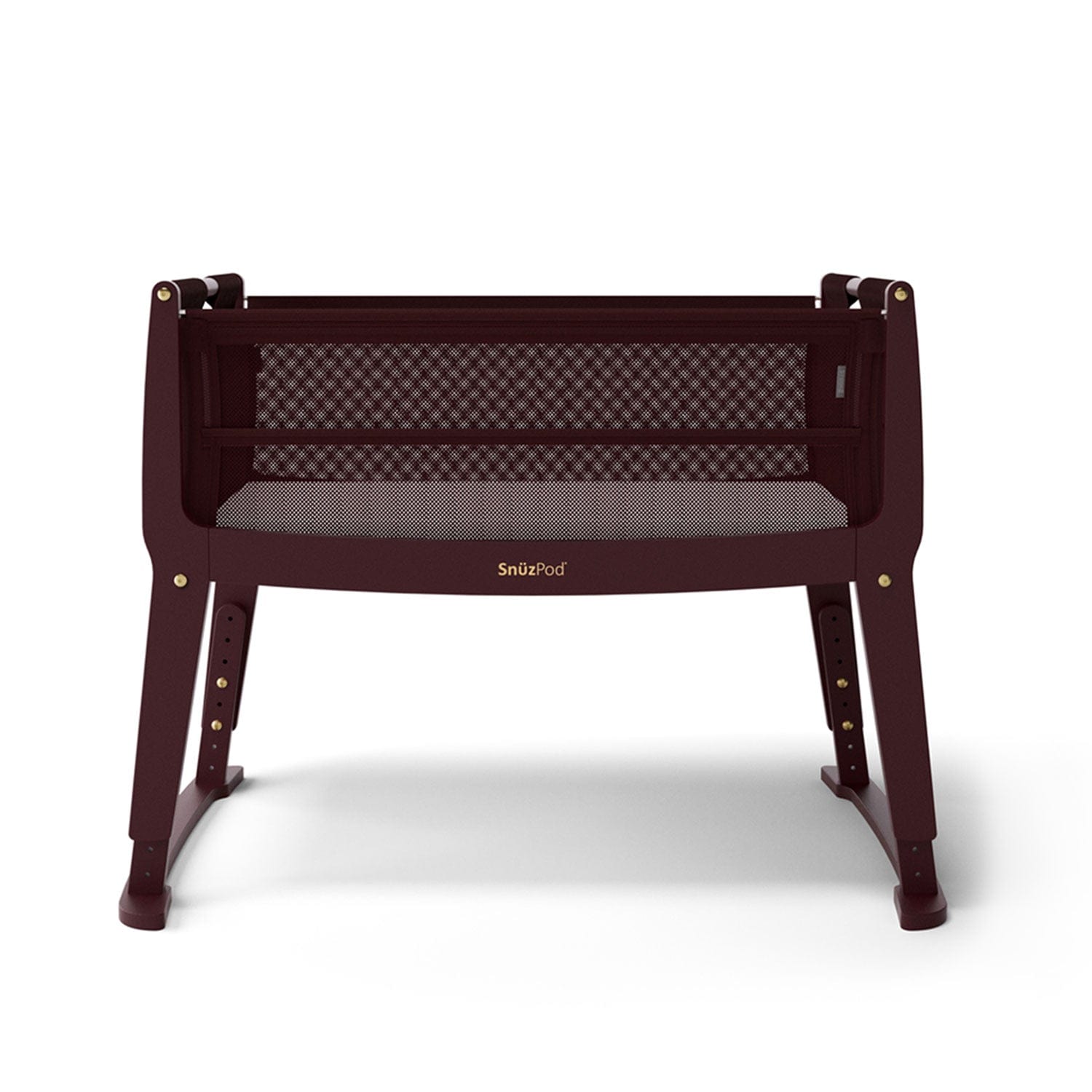 SnuzPod cribs SnuzPod4 Studio Bedside Crib  - Rome Burgundy FN032F