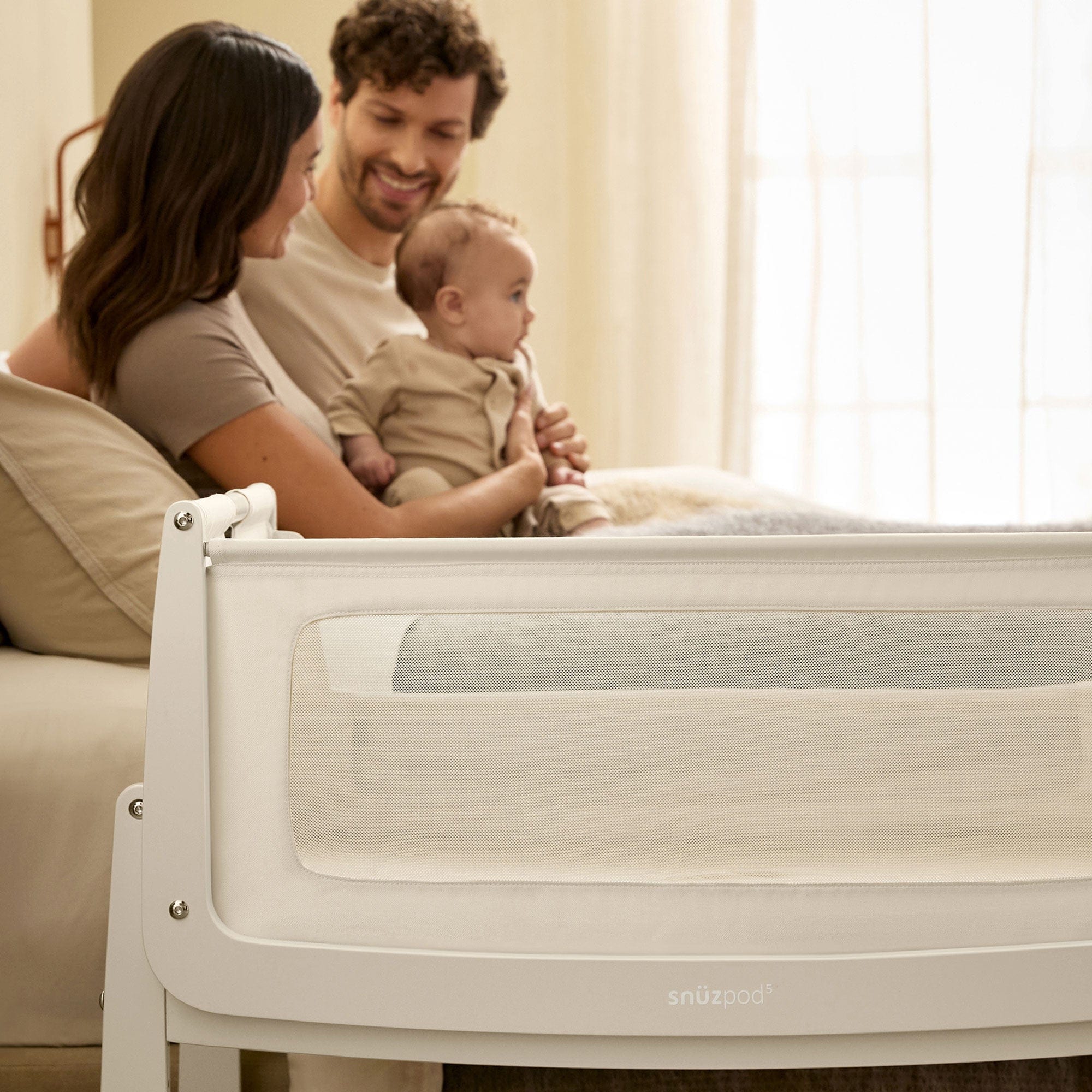 SnuzPod cribs SnüzPod 5 Bedside Crib - Cashmere