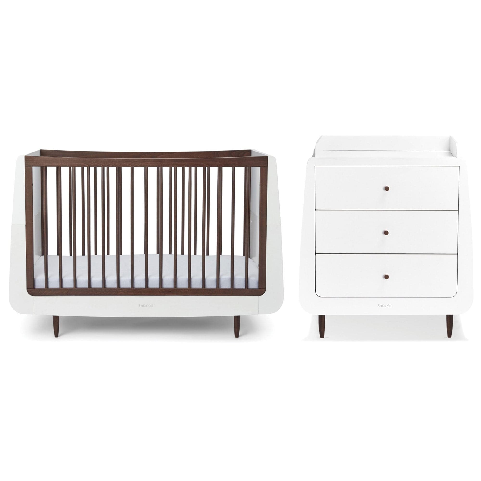 SnuzPod nursery room sets SnüzKot Skandi 2 Piece Nursery Furniture Set - Ebony FN007NK
