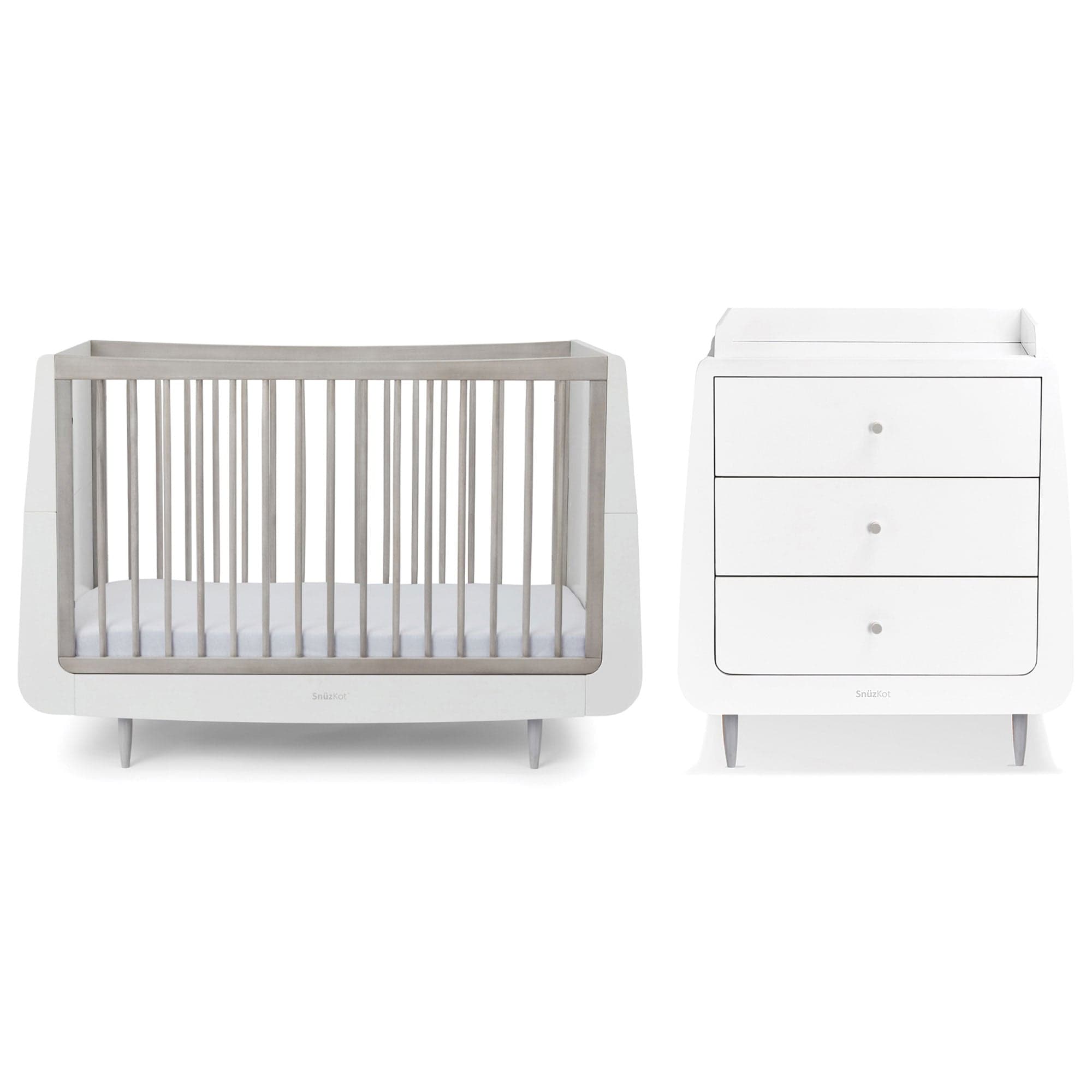SnuzPod nursery room sets SnüzKot Skandi 2 Piece Nursery Furniture Set - Silver Birch FN007NM