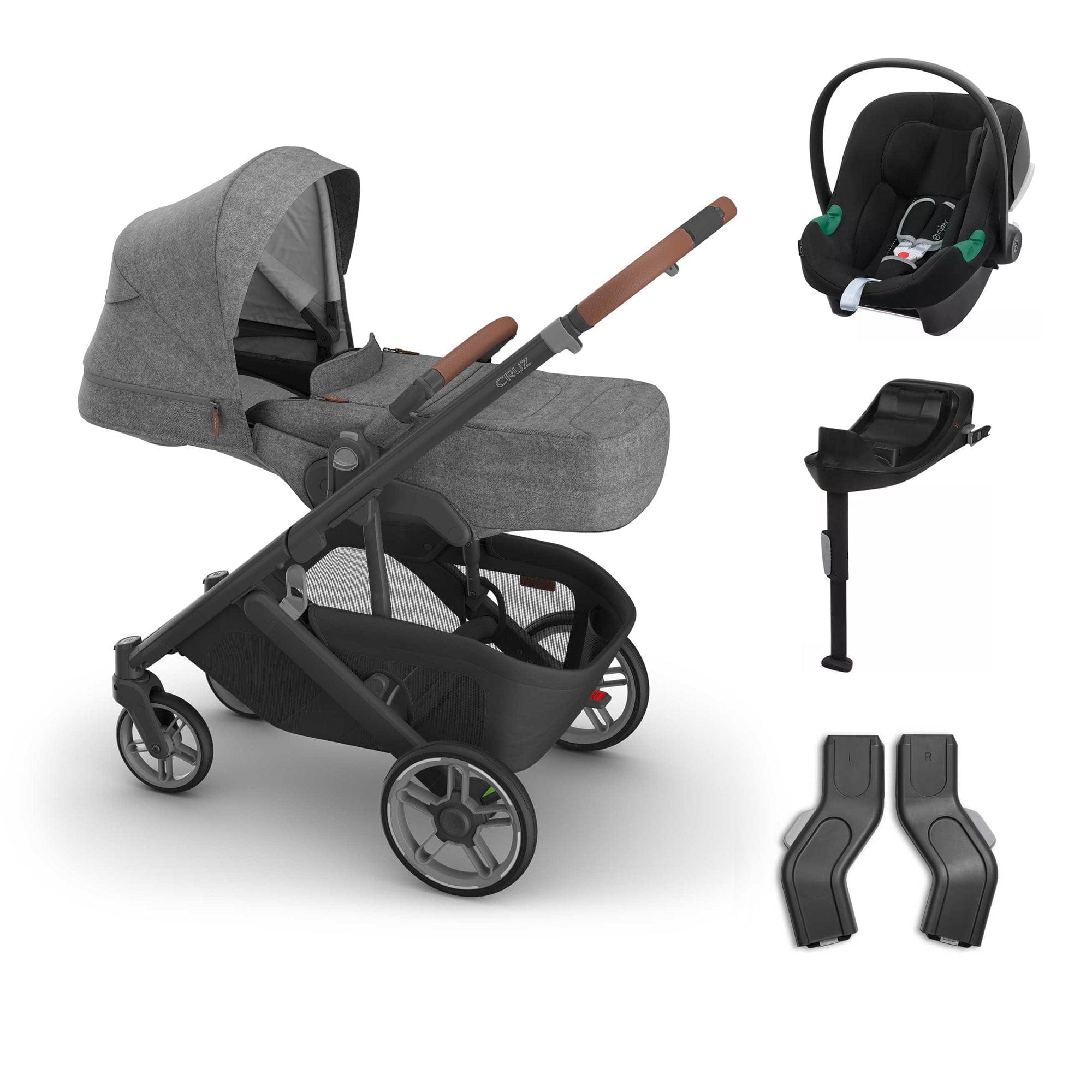 Uppababy baby pushchairs Uppababy Cruz V3 Cybex Bundle + Infant Cover - Greyson 20789-CRZ-INF-GRY-4