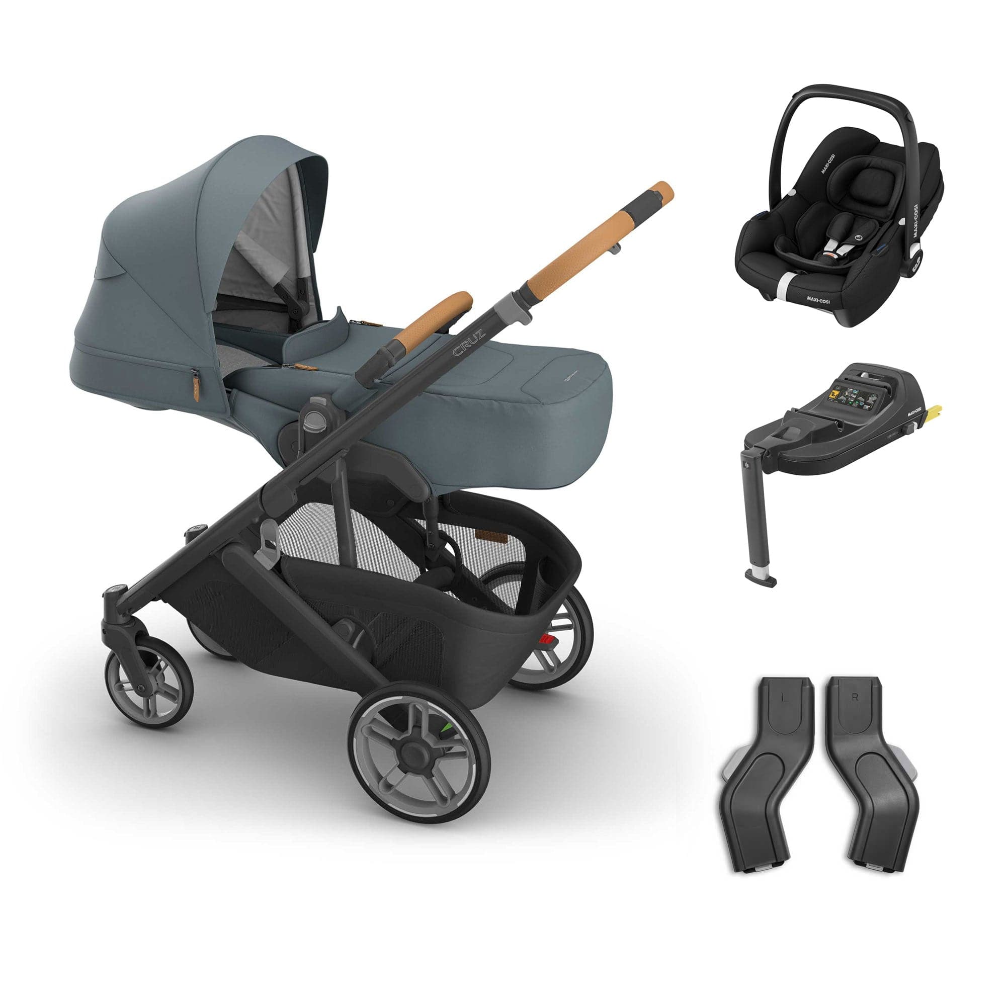 Uppababy baby pushchairs Uppababy Cruz V3 Maxi-Cosi Bundle + Infant Cover - Dillan 20775-CRZ-INF-DIL-1