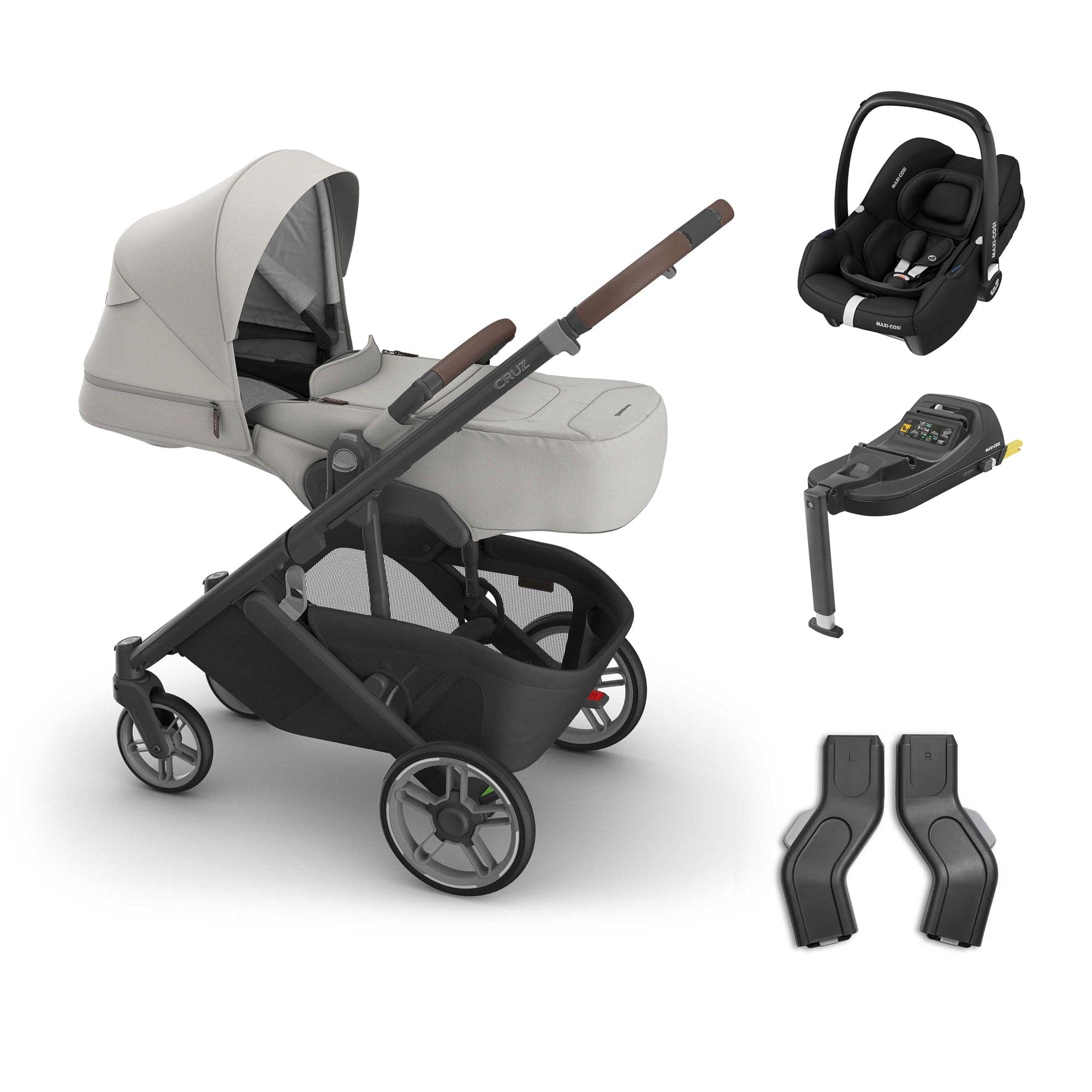 Uppababy baby pushchairs Uppababy Cruz V3 Maxi-Cosi Bundle + Infant Cover - Savannah 20818-CRZ-INF-SAV-1