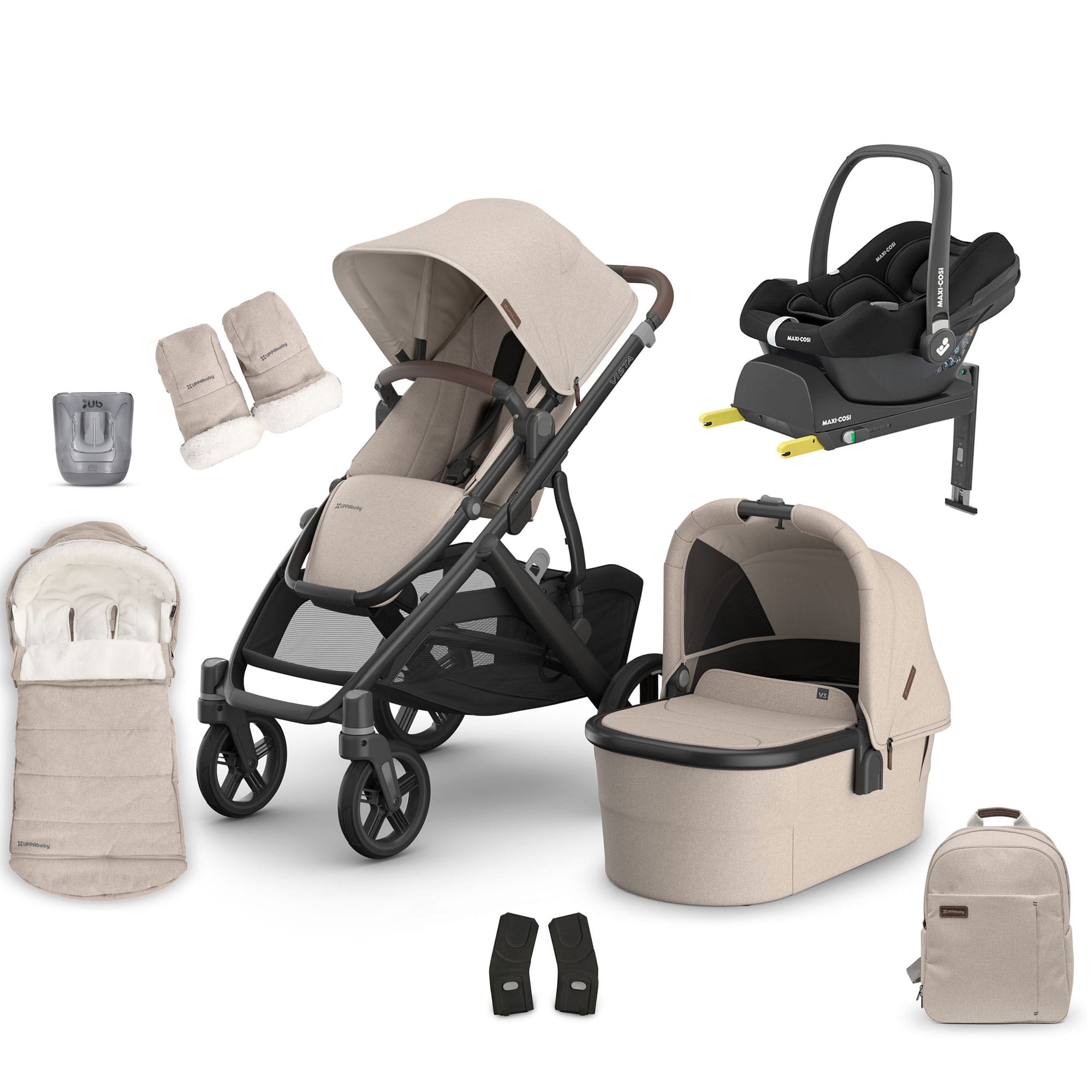 Uppababy travel systems Uppababy Vista V3 Maxi-Cosi Bundle - Ada 22927-VIS-COM-ADA-4