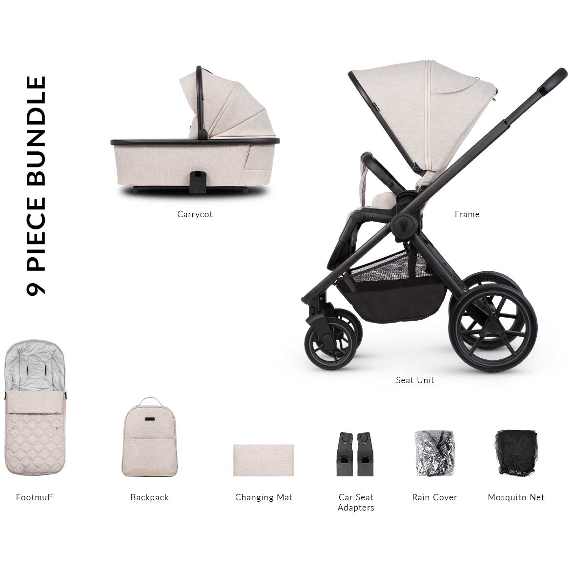 Venicci baby prams Venicci Tinum Edge 2in1 - Dust 2000610211