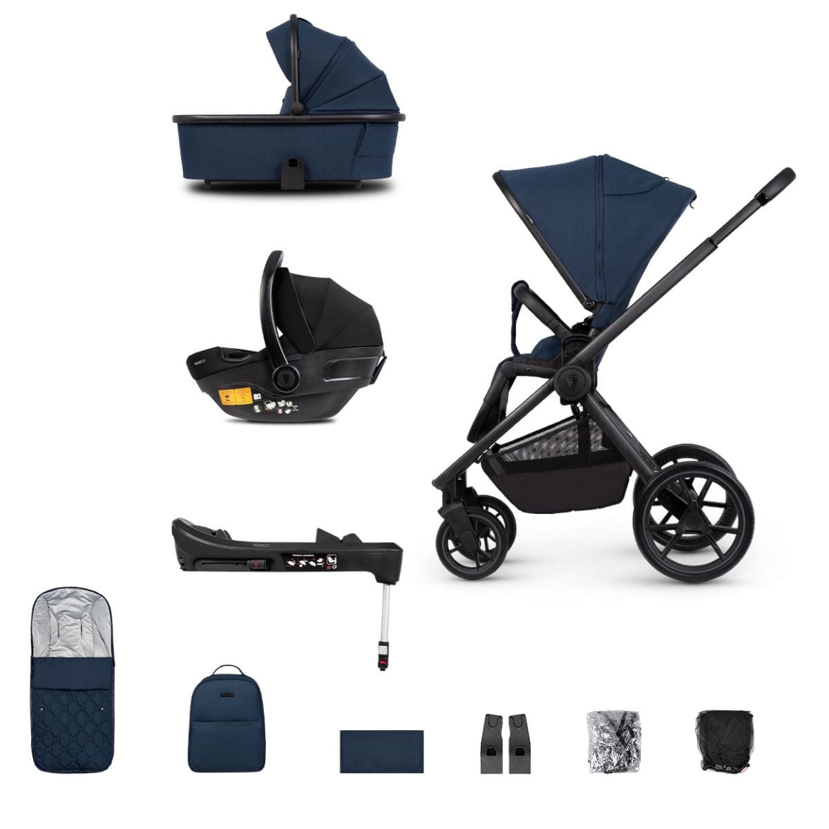 Venicci baby prams Venicci Tinum Edge 3 in 1 Travel System Plus Base - Ocean 2000610407