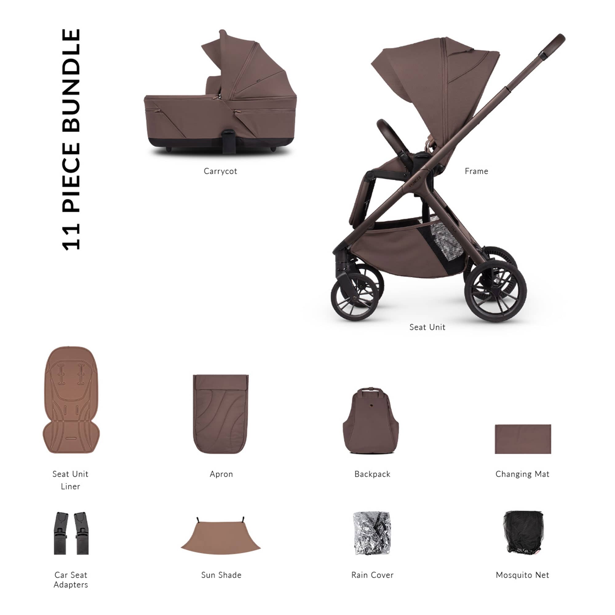 Venicci baby prams Venicci Tila Essential Bundle - Noce 2001310210