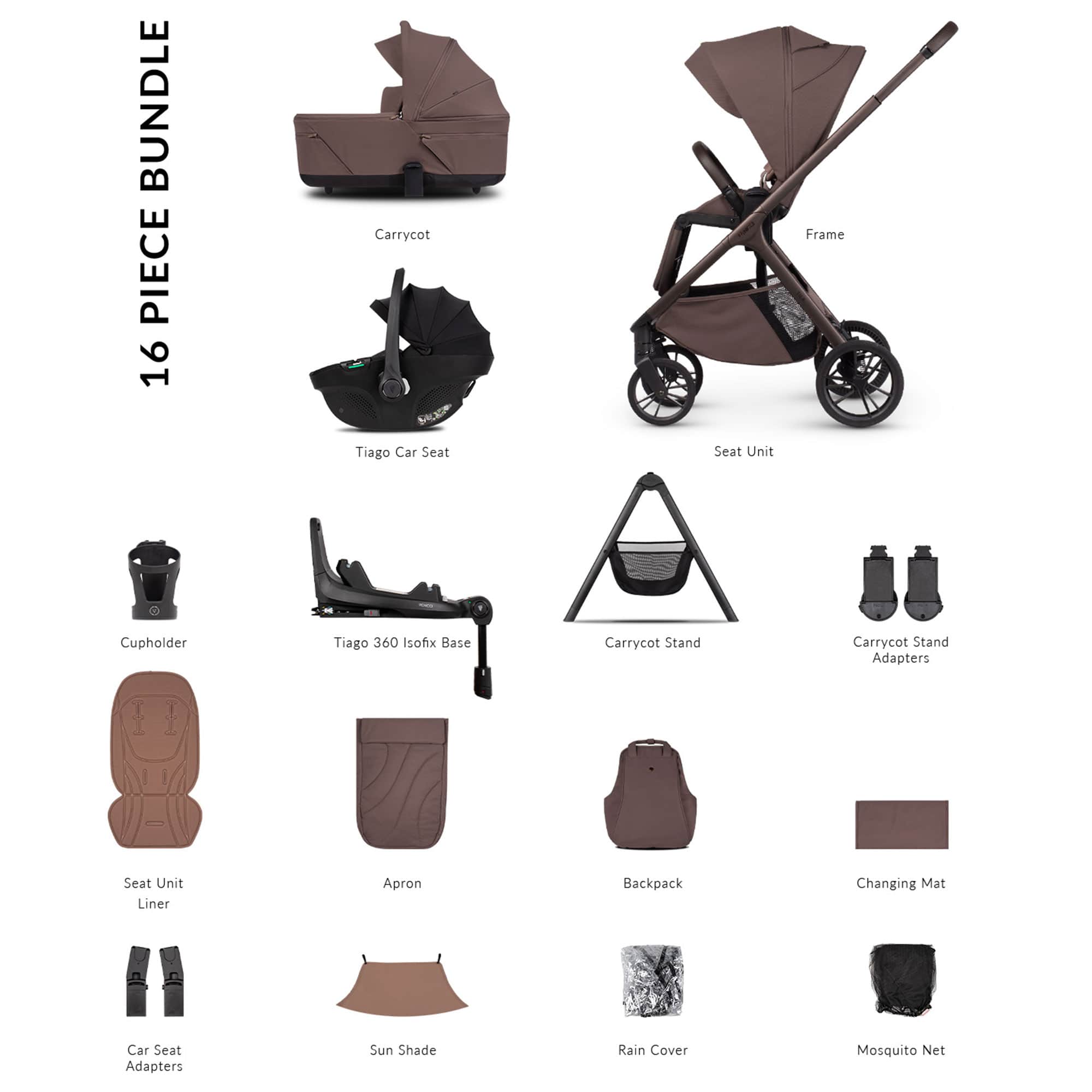 Venicci Travel Systems Venicci Tila Ultimate Bundle - Noce 2001310510