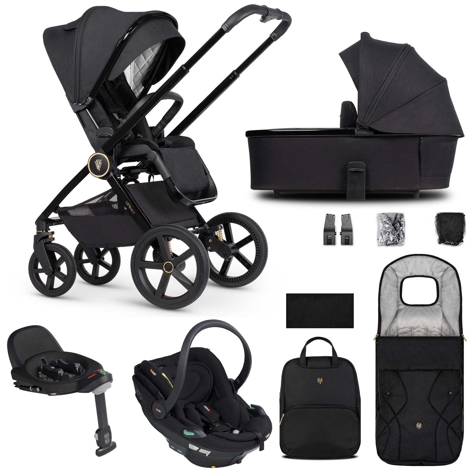 Venicci travel systems Venicci Tinum Upline 2 3in1 BeSafe Travel System - Black 19121-UPL-BEY-BLA
