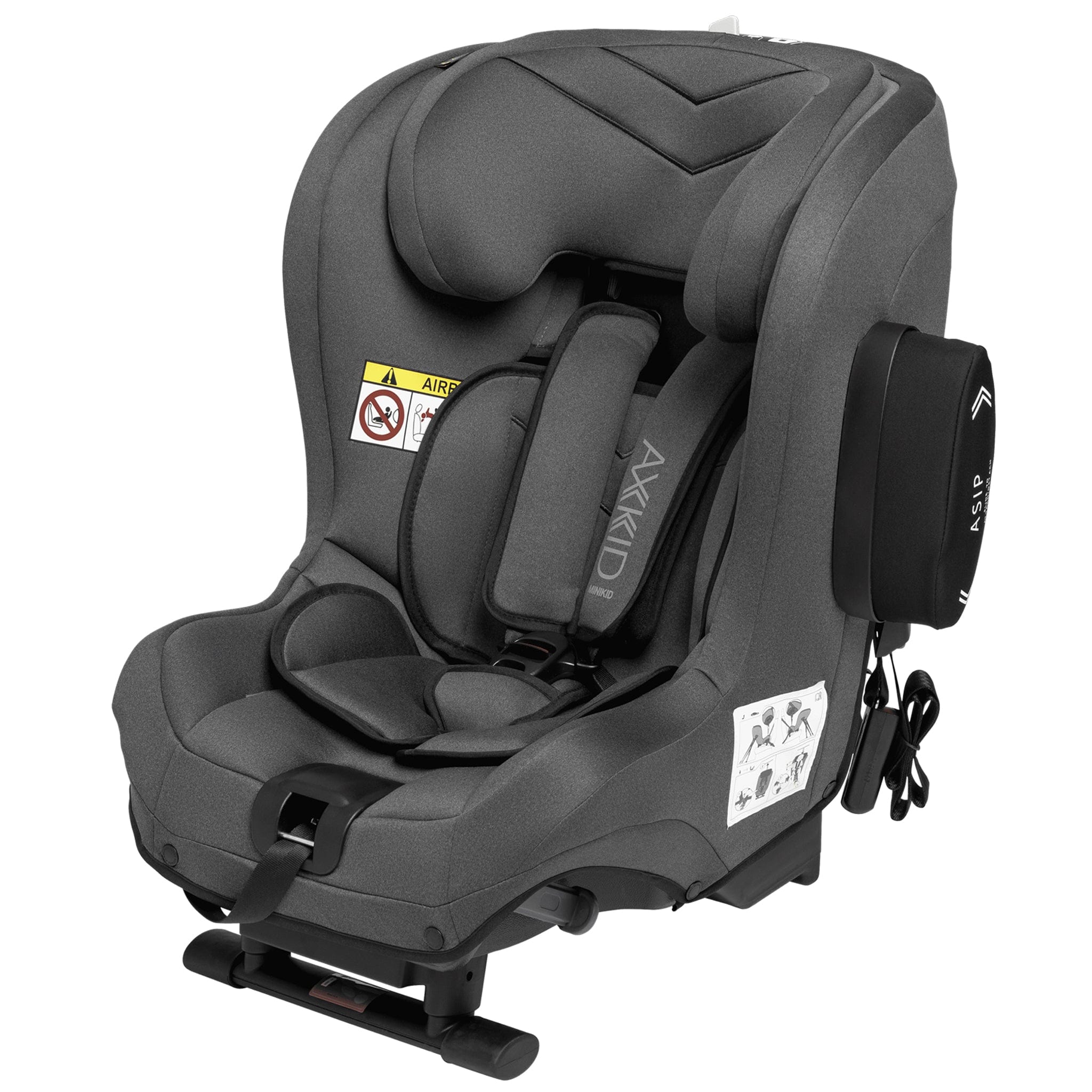 Axkid rear facing car seats Axkid Minikid 2 - Granite Melange Premium & Free Mirror 10531-GRA-MEL