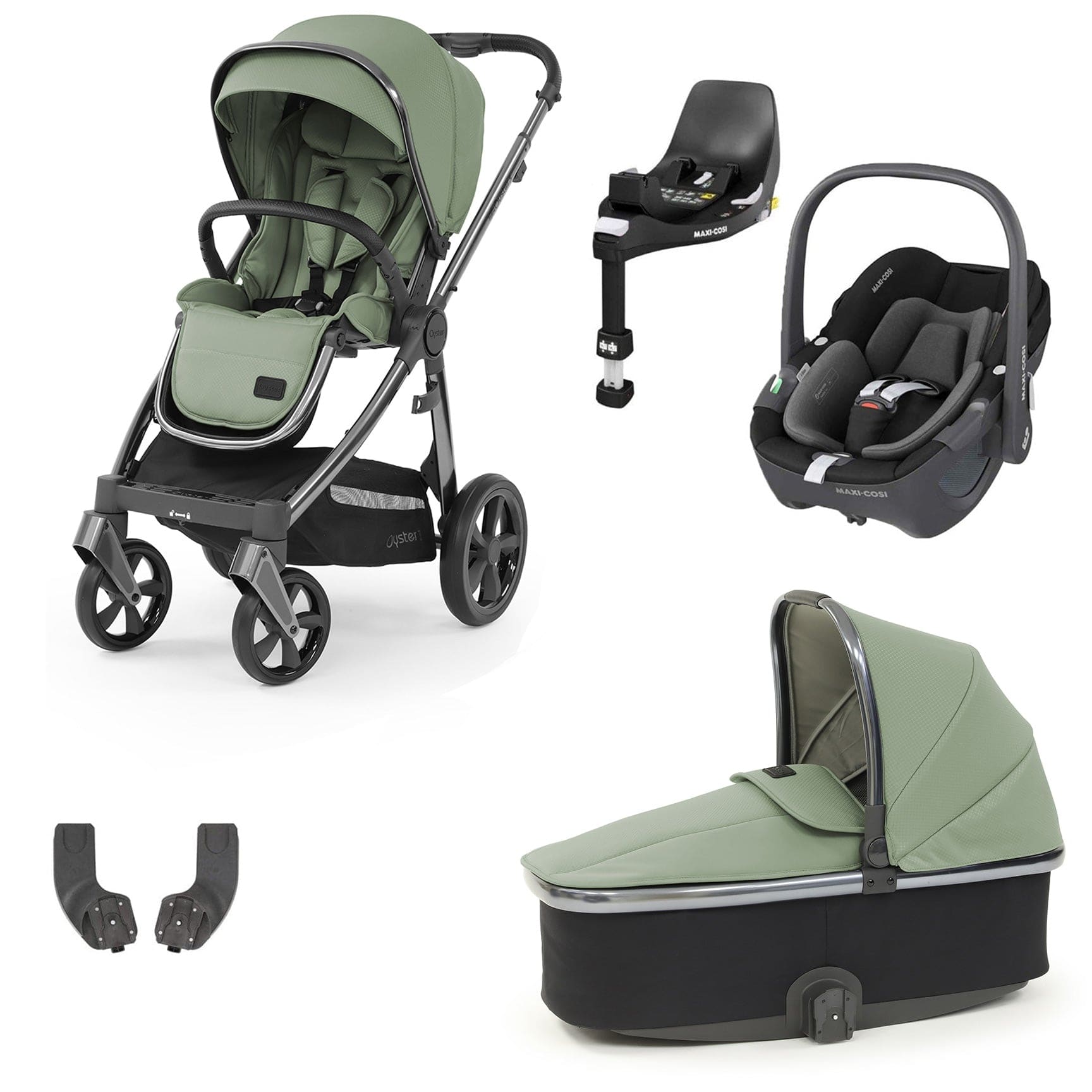 BabyStyle travel systems Babystyle Oyster 3 Essential Bundle with Car Seat - Spearmint