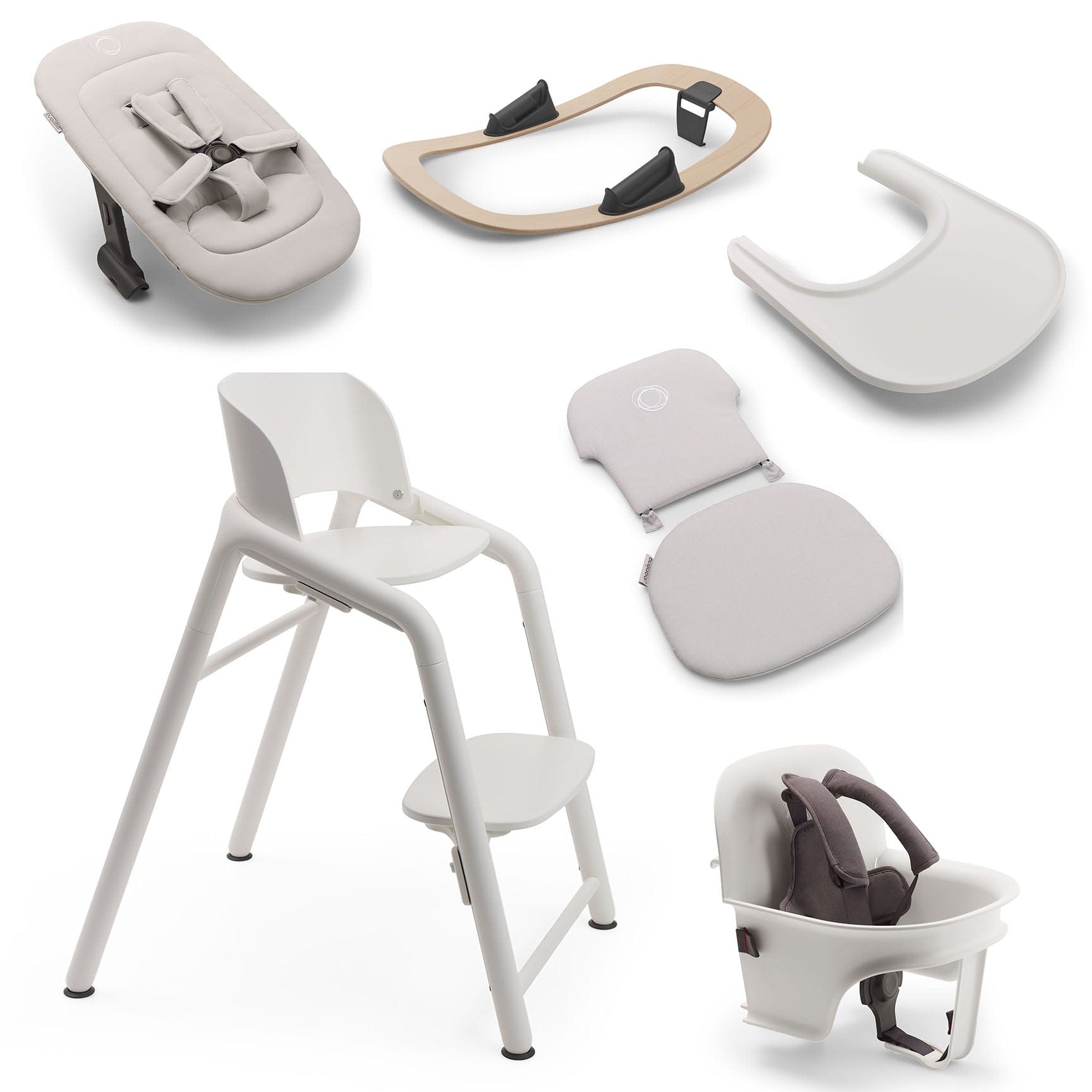 Bugaboo baby highchairs Bugaboo Giraffe Highchair Complete Newborn Bundle - White 12271-WHT