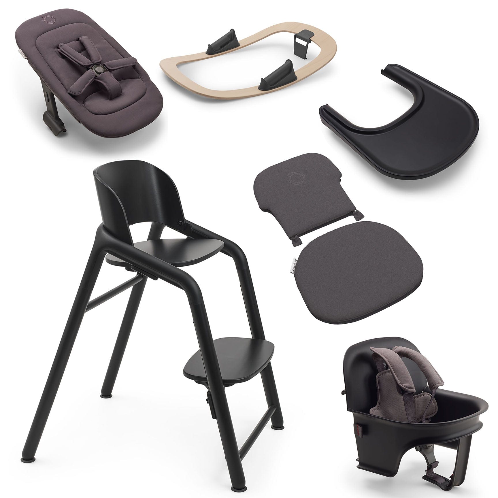 Bugaboo baby highchairs Bugaboo Giraffe Highchair Complete Newborn Bundle - Black 12272-BLK