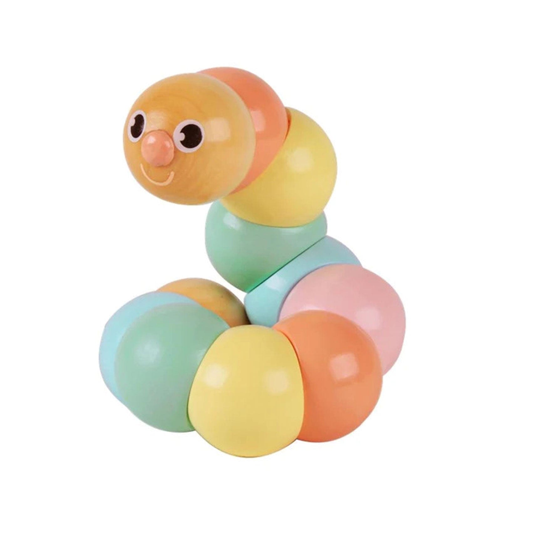 Classic World sensory baby toys Classic World Caterpillar - Pastel Colours CW54235