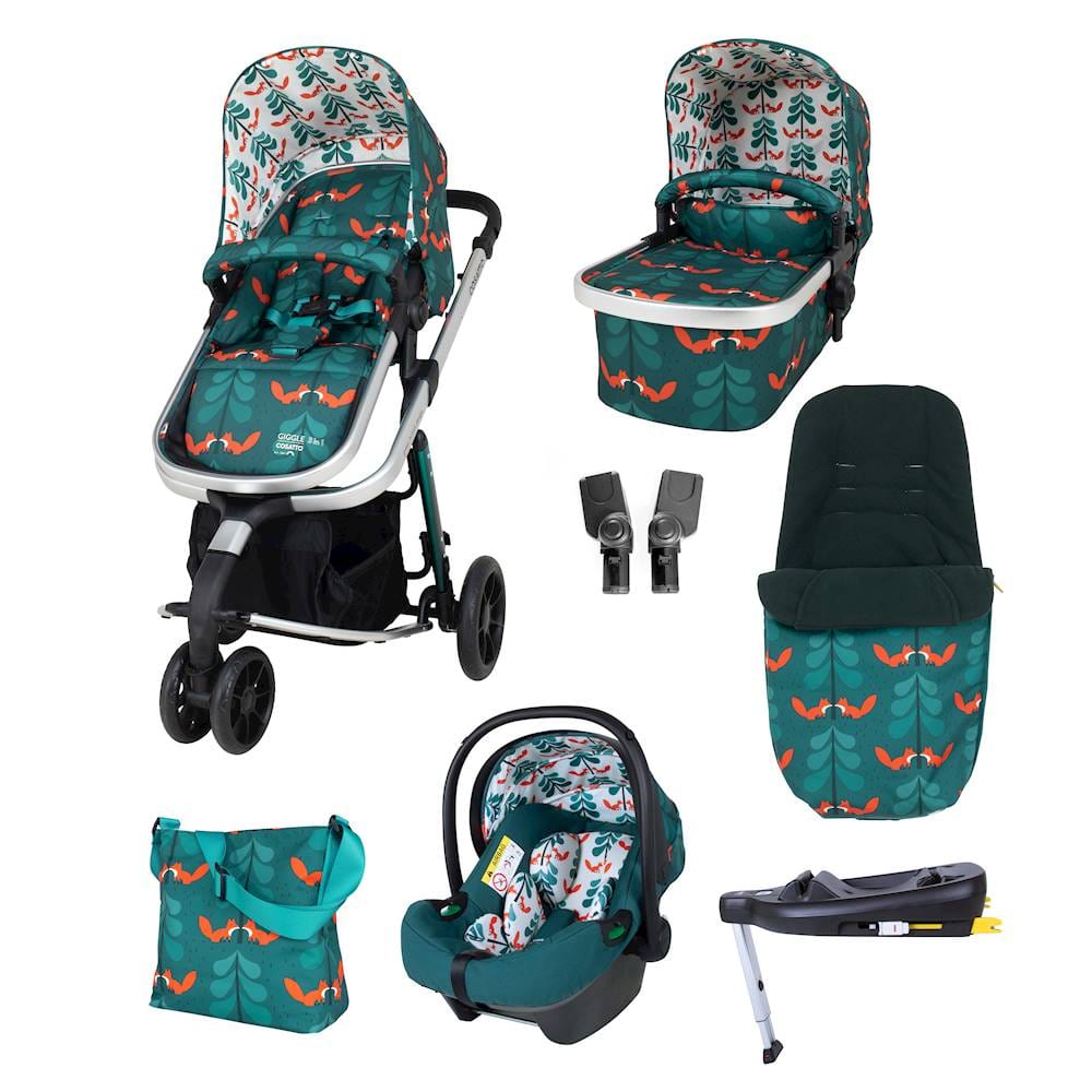 Cosatto baby prams Cosatto Giggle 3 in 1 i-Size Everything Bundle Fox Friends CT5388