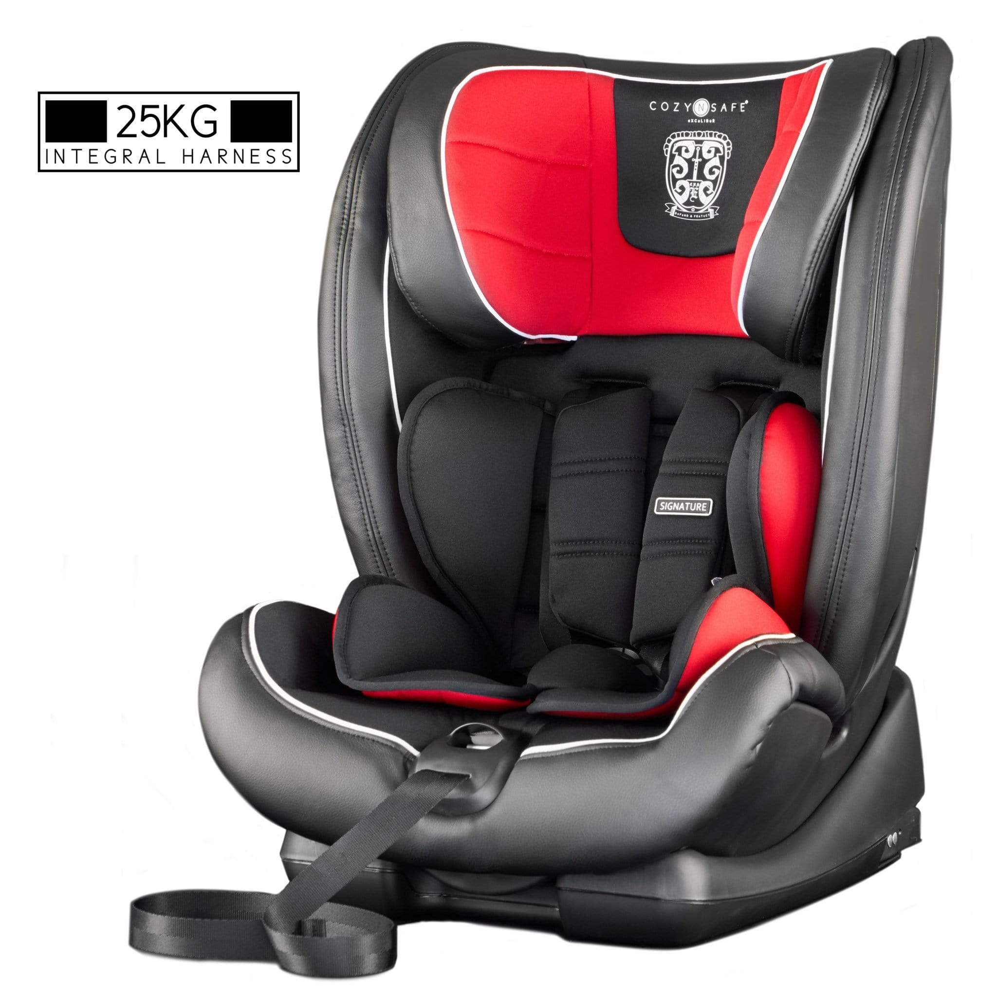 Cozy N Safe Car Seats The Cozy N Safe Excalibur Group 1/2/3 25kg Harness Car Seat in Black and Red EST-02-Excalibur