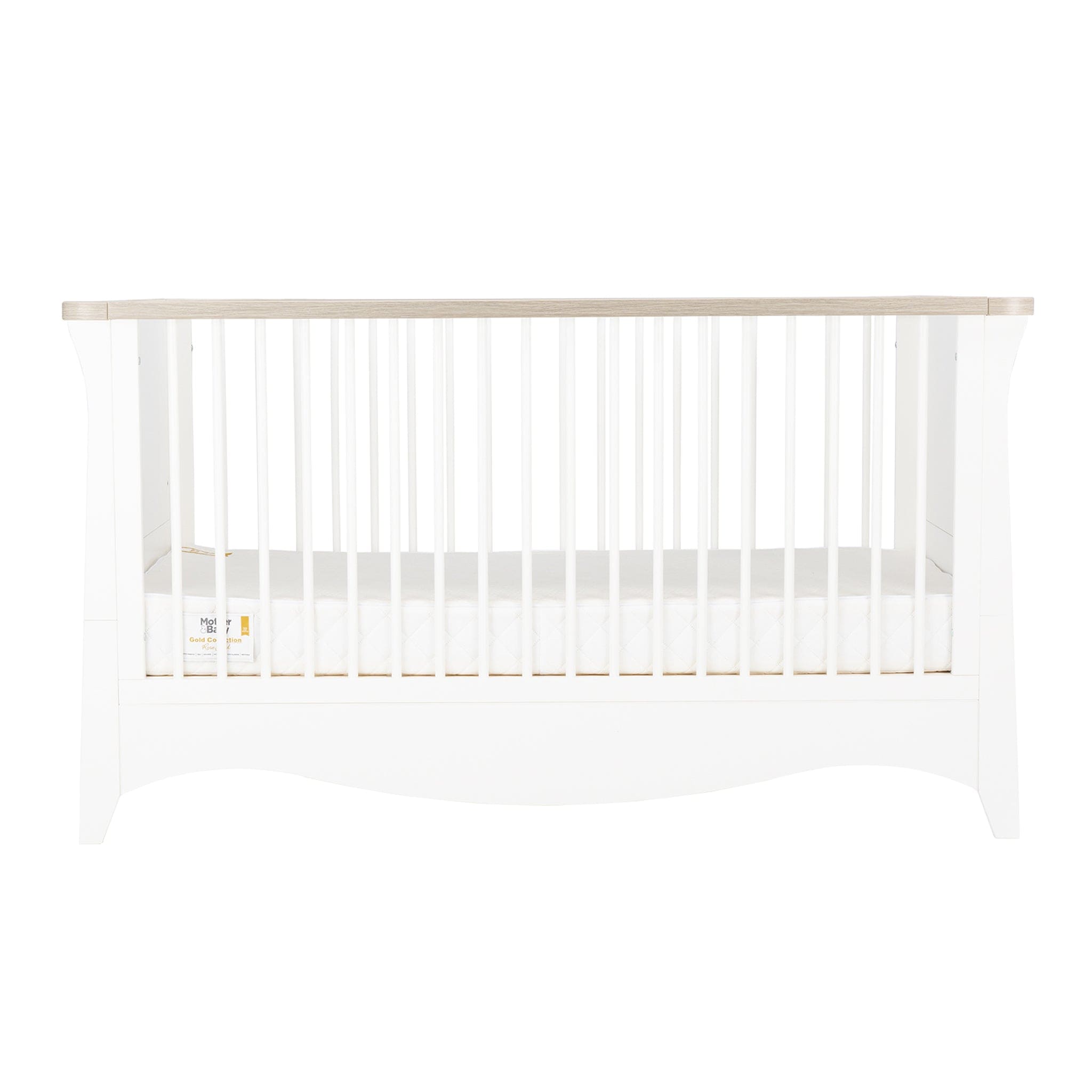 CuddleCo Cot Beds CuddleCo Clara Cot Bed in White & Ash