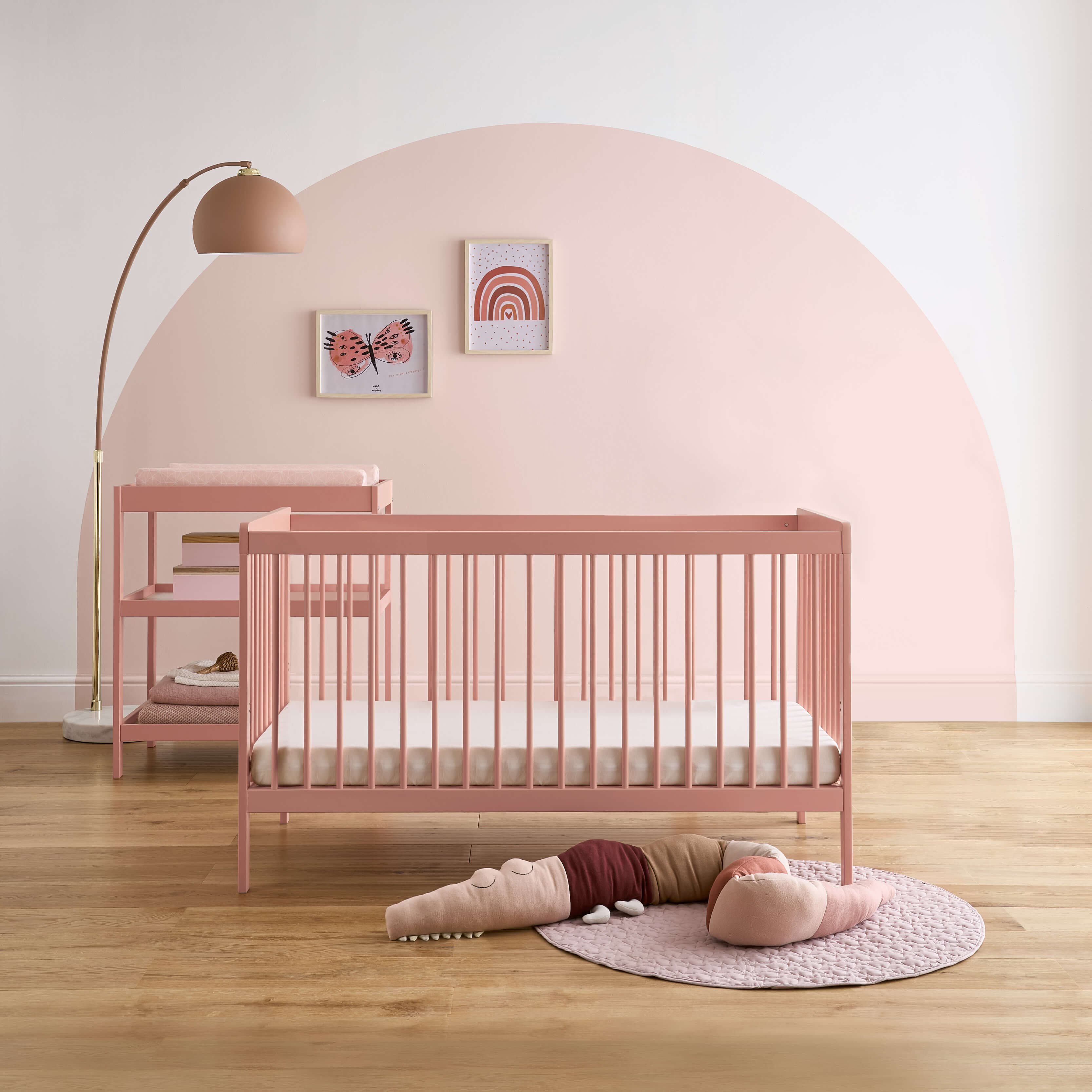 CuddleCo Nursery Room Sets CuddleCo Nola 2 Piece Room Set - Soft Blush
