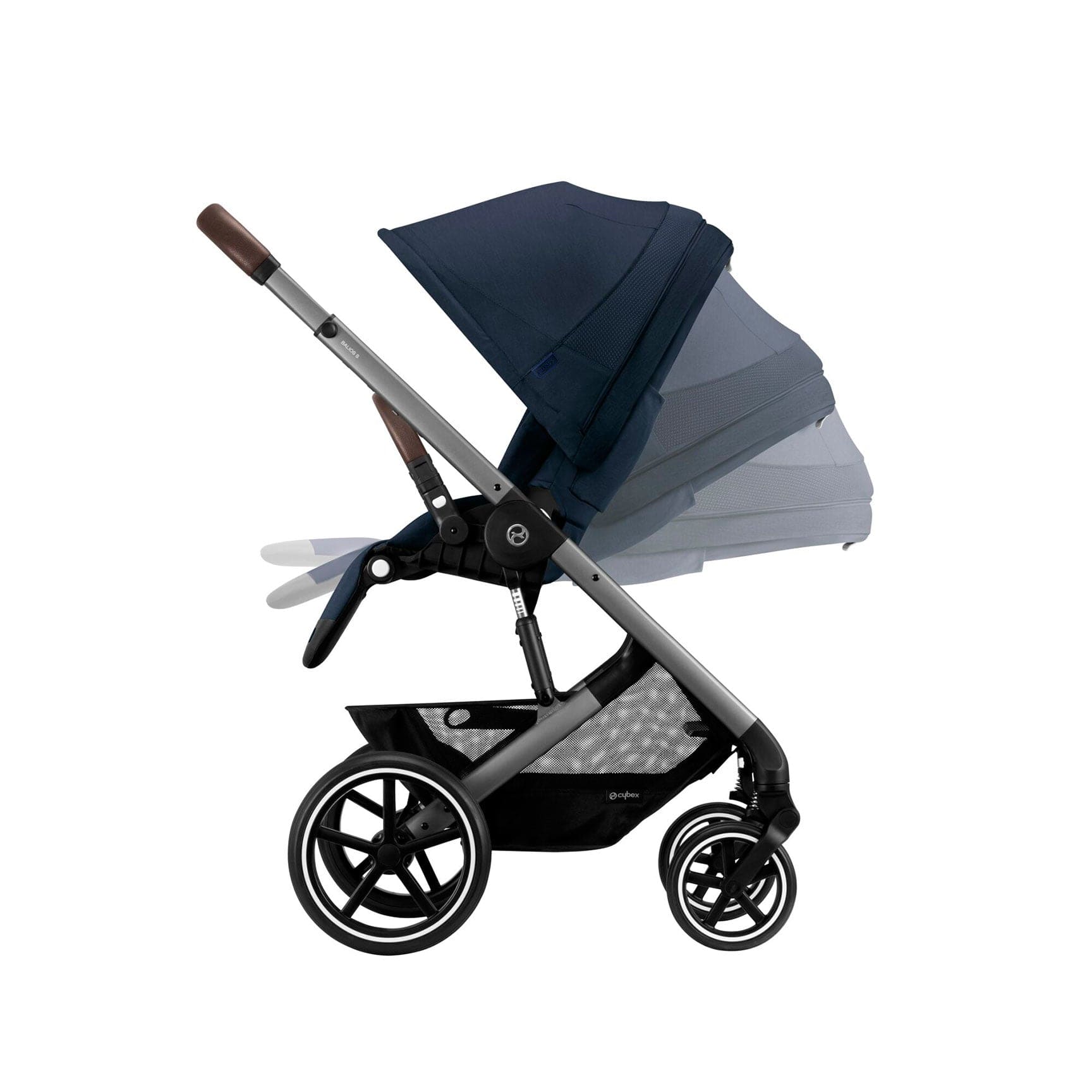 Cybex Baby Strollers Cybex Balios S Lux Essential Bundle - Silver/Ocean Blue 12744-SLV-OCE-BLU