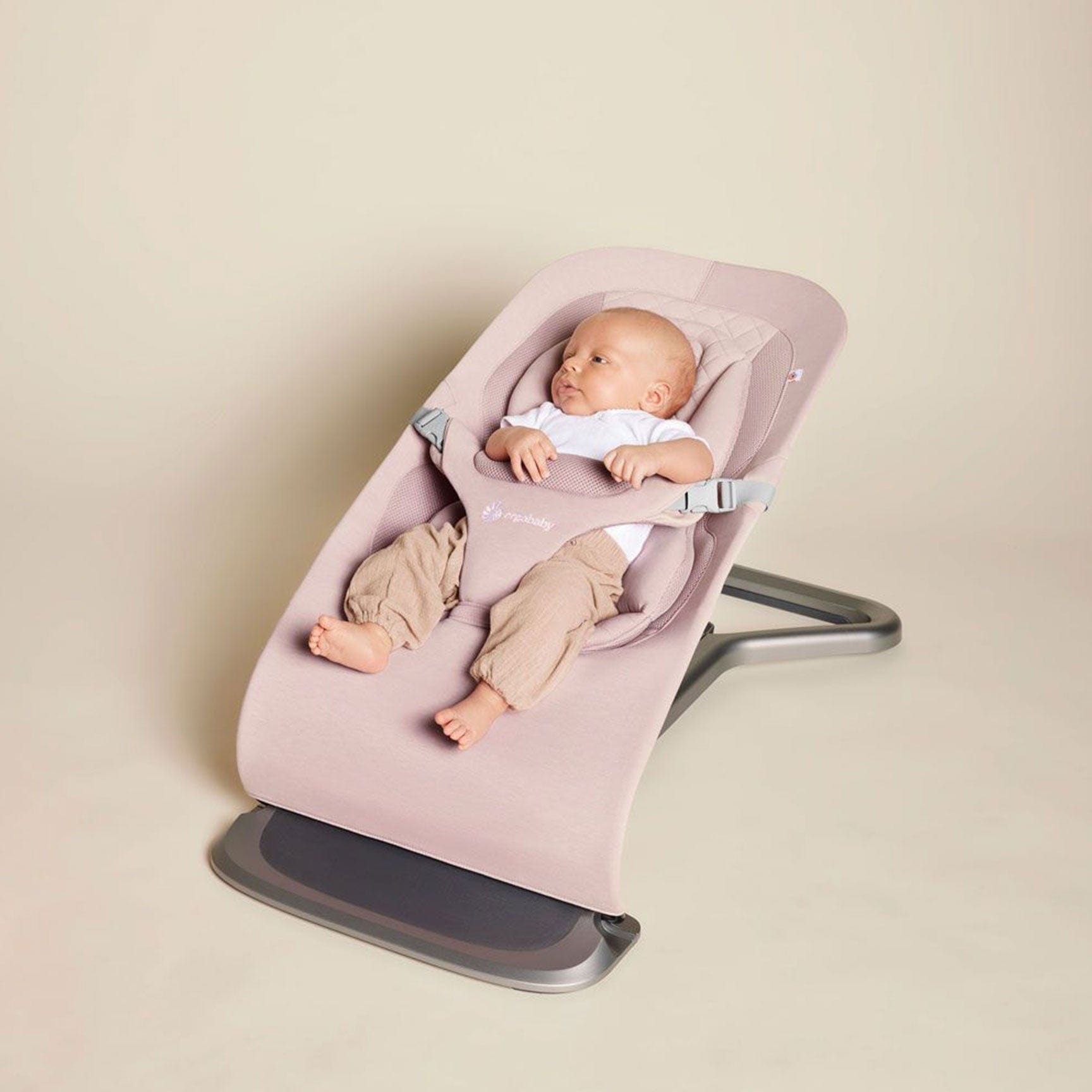 Ergobaby rocking bouncing cradles ErgoBaby Evolve Bouncer - Blush Pink EVLBNCBLPNKUK