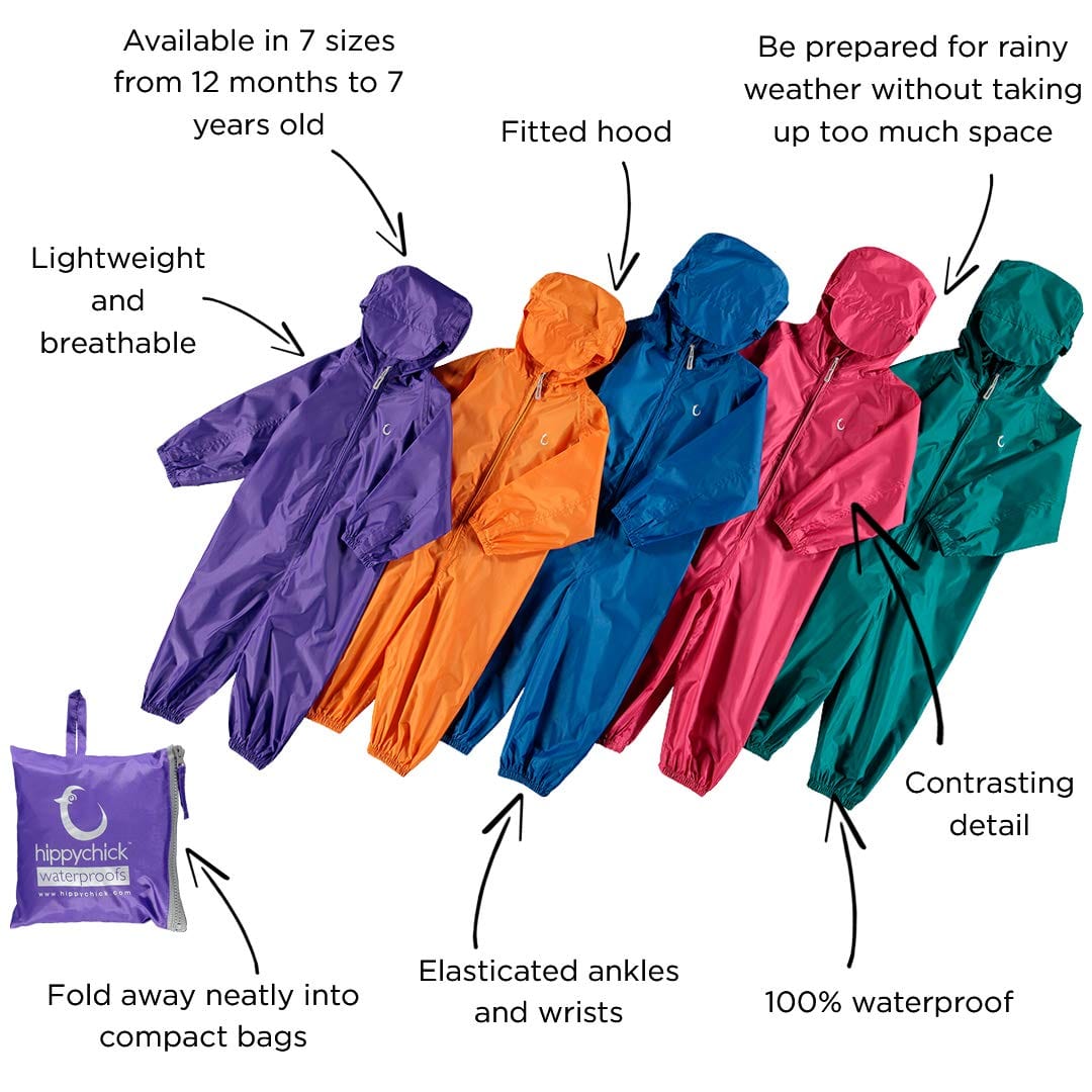 Hippychick play clothing Hippychick Packasuit 12-18 Months Nebulas Blue HWPNB12-18