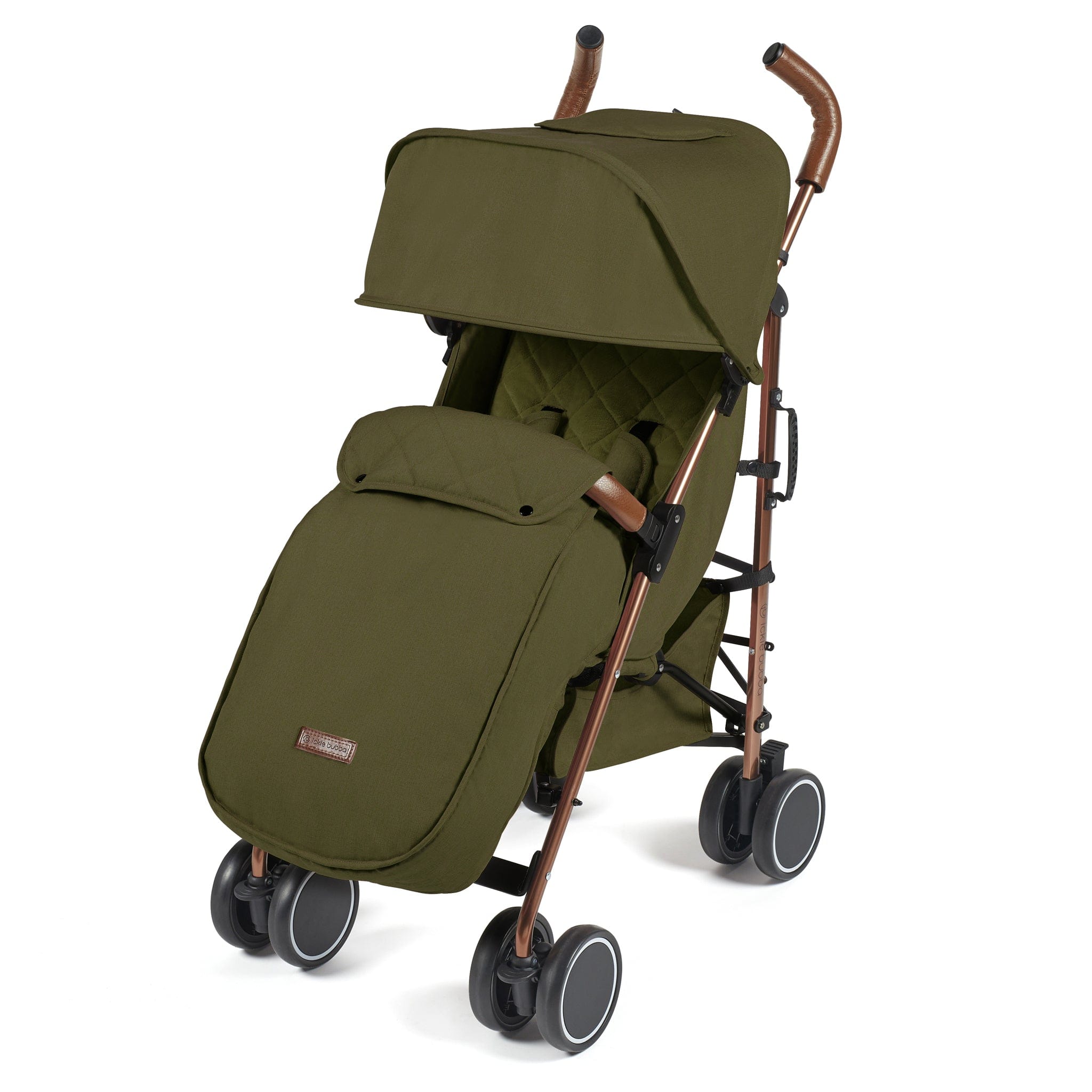 Ickle Bubba baby pushchairs Ickle Bubba Discovery Max Pushchair Rose Gold/Khaki 15-002-200-045