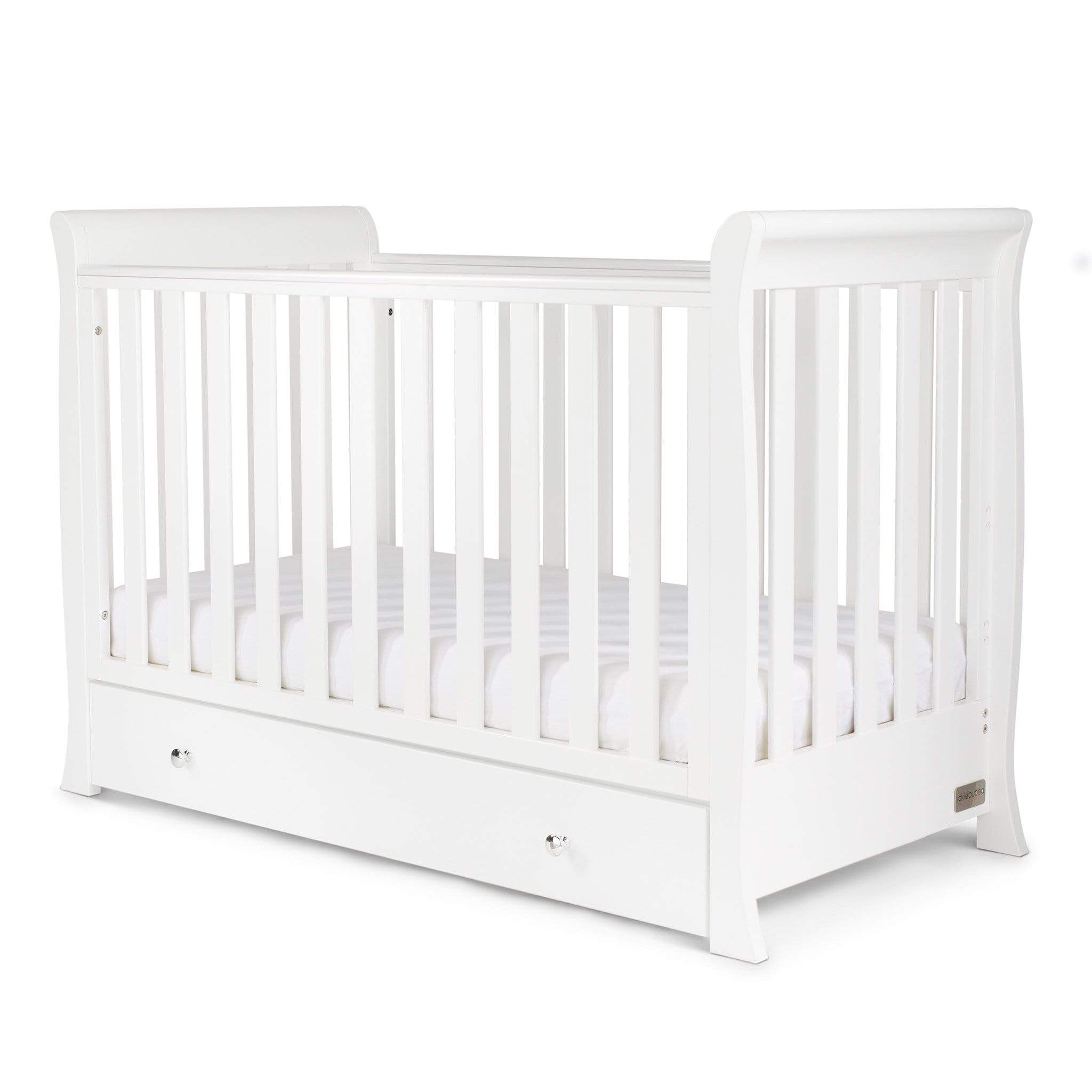 Ickle Bubba Cot Beds Ickle Bubba Snowdon 4 in 1 Mini Cot Bed - White