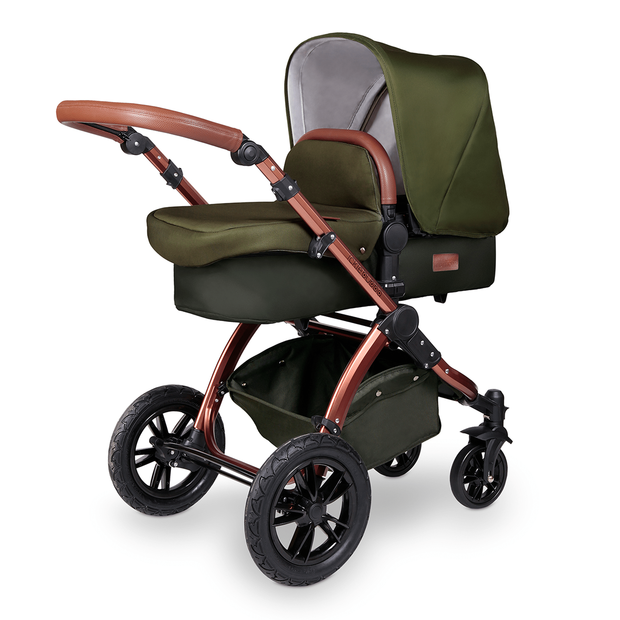 Ickle Bubba travel systems Ickle Bubba Stomp V4 Galaxy Travel System With Base Bronze/Woodland 10-004-200-022