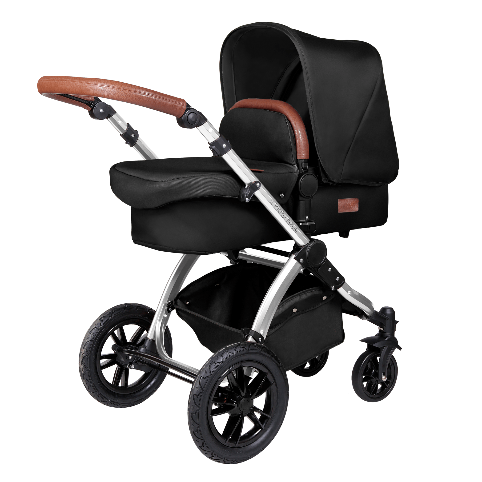 Ickle Bubba travel systems Ickle Bubba Stomp V4 Galaxy Travel System With Base Chrome/Midnight 10-004-200-027