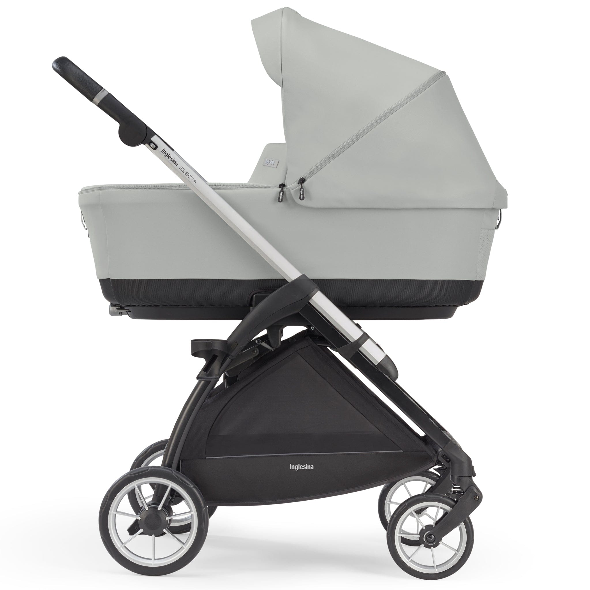 Inglesina travel systems Inglesina Electa System Quattro in Greenwich Silver with Darwin car seat and i-Size base ELC-GRE-SIL