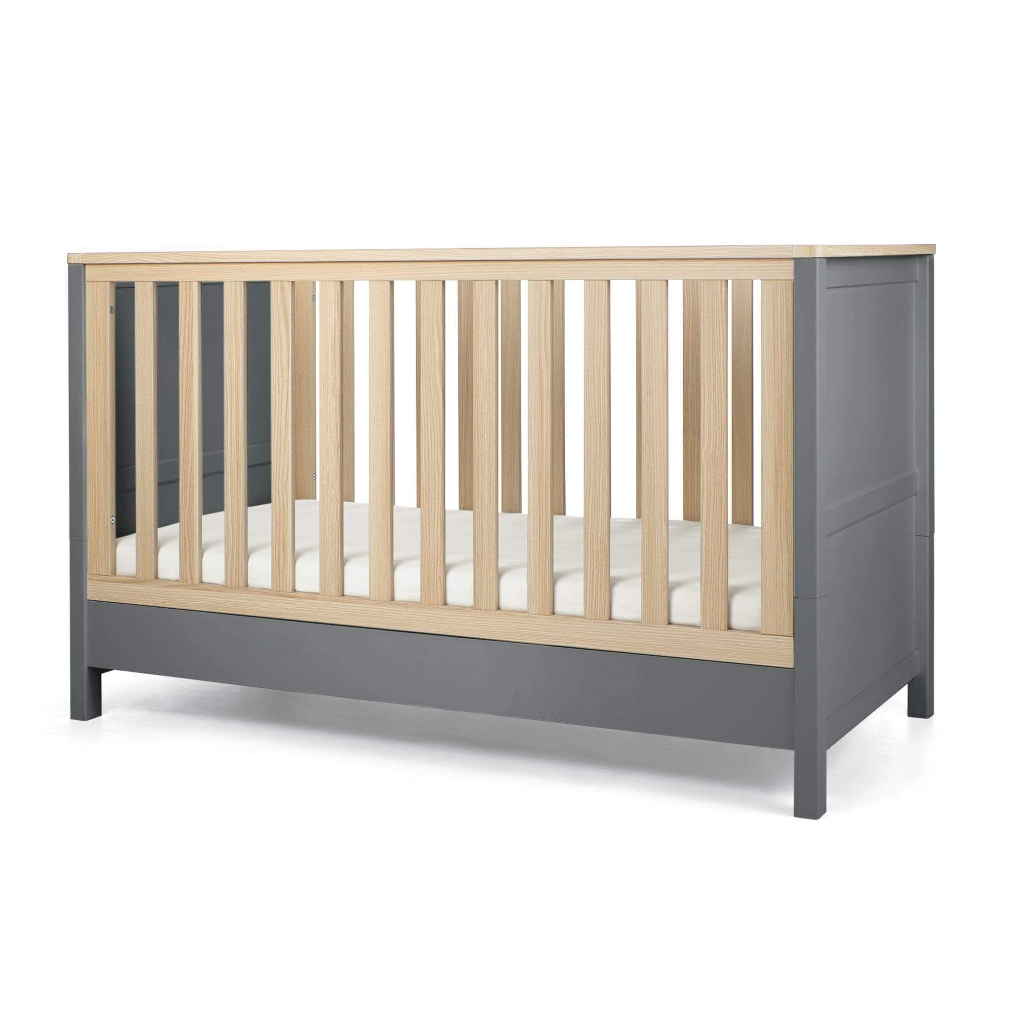 Mamas & Papas cot bed room sets Mamas & Papas Harwell 3 Piece Cotbed Range Grey/Oak RAHL1TM00