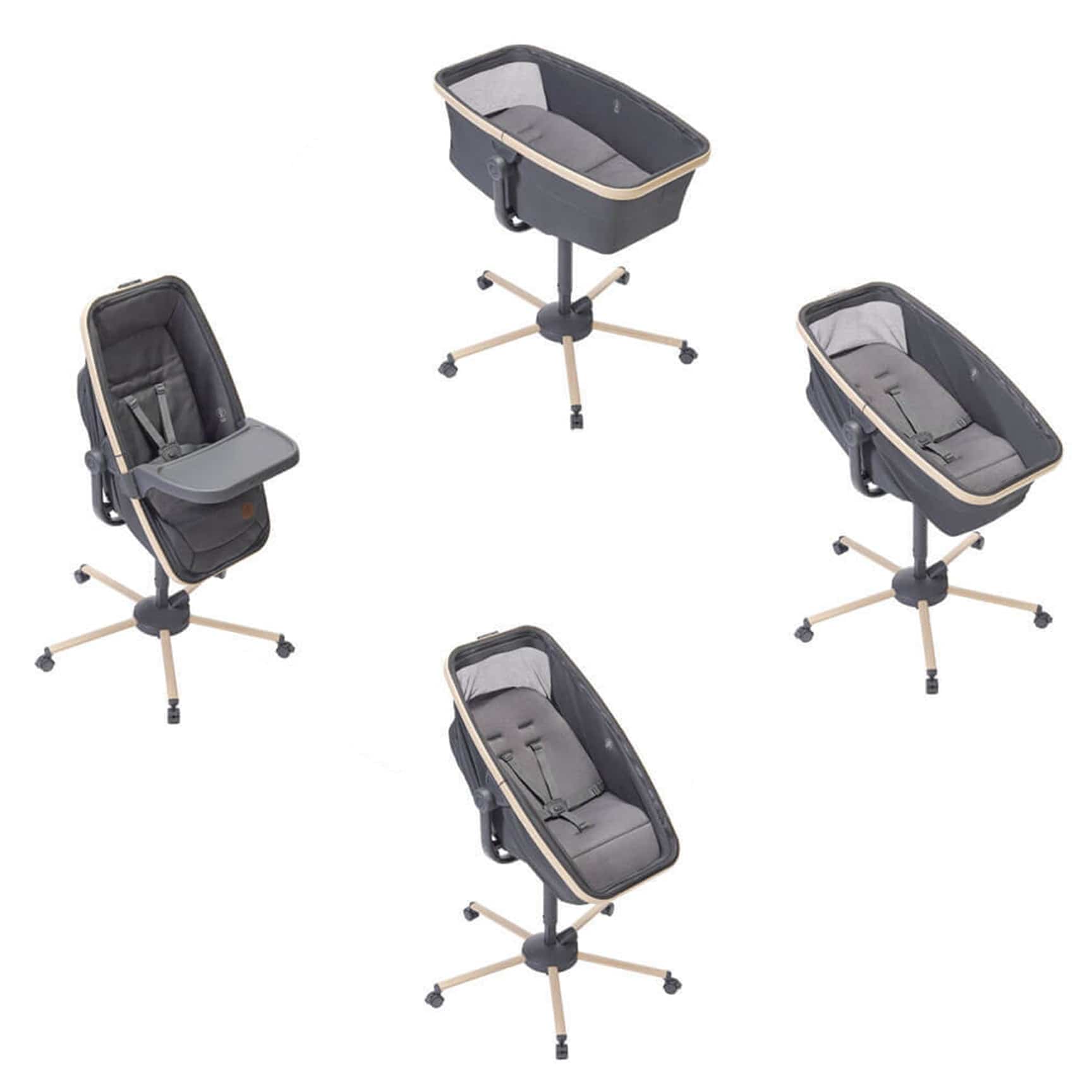 Maxi-Cosi cribs Maxi-Cosi Alba Bundle Beyond Graphite 13324-BEY-GRA